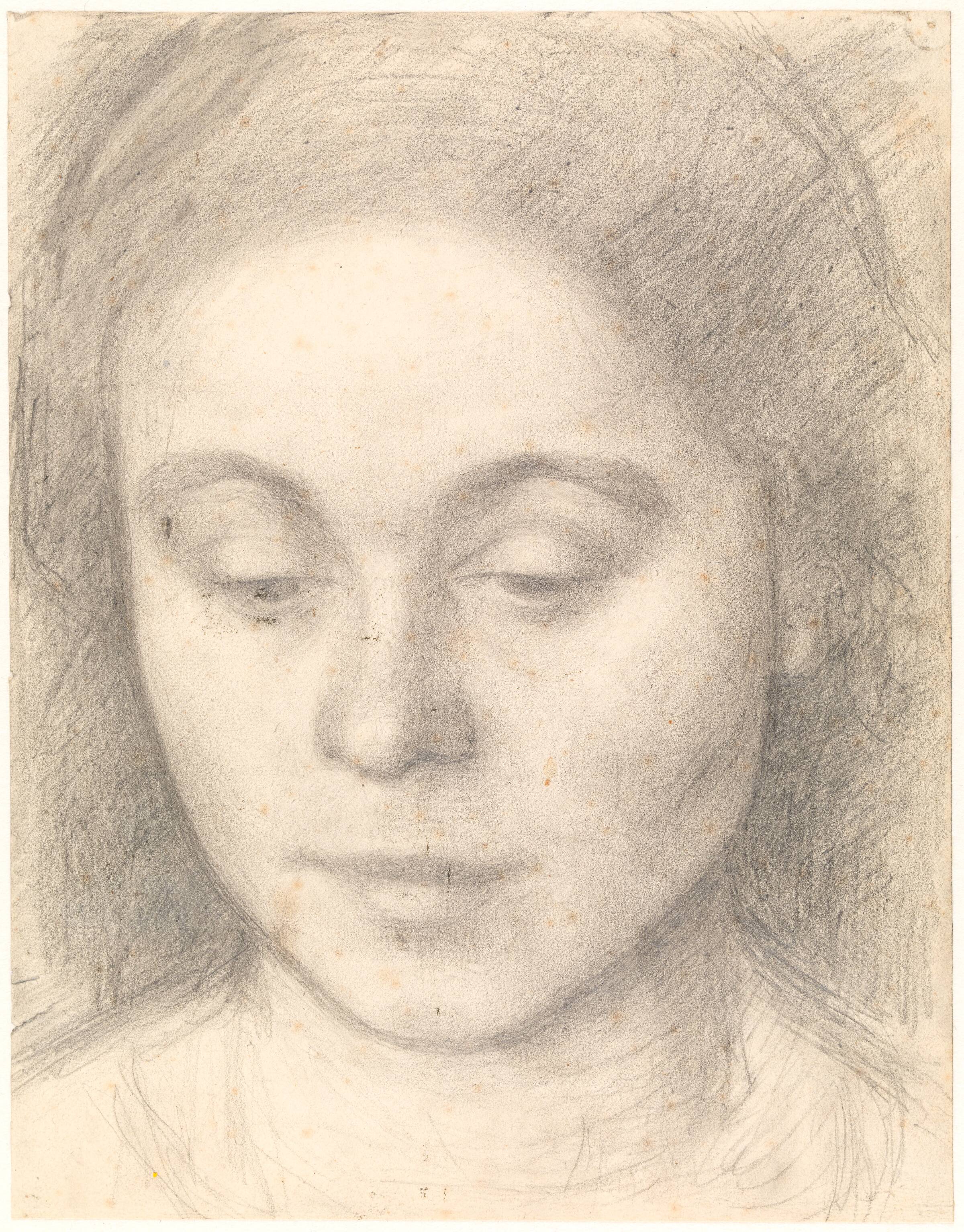 Portræt af Ida, kunstnerens hustru, Vilhelm Hammershøi, 1898