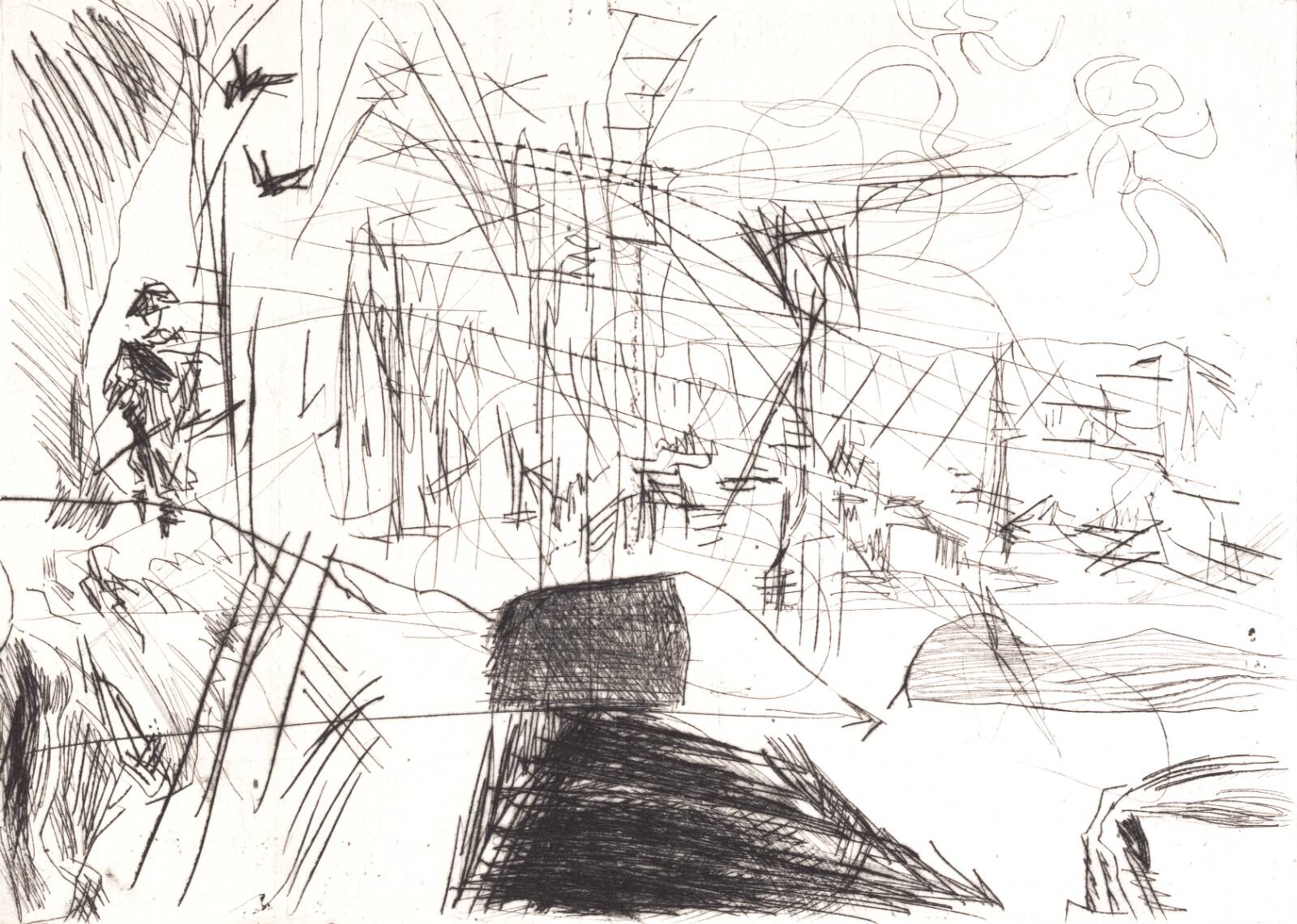 Vandringsmand, Per Kirkeby, 1963-1976