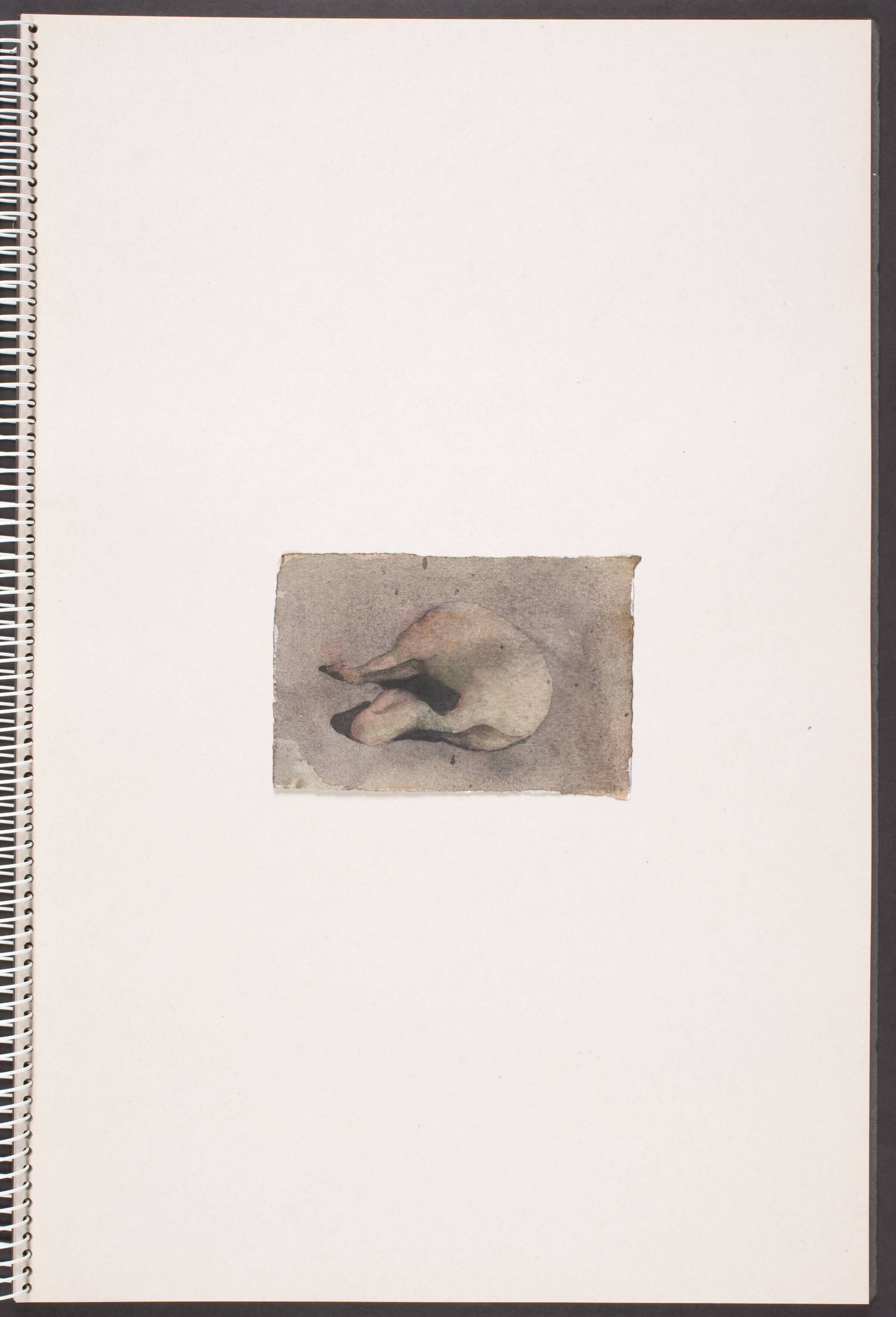 Amorf, liggende, hundeagtig figur, Michael Kvium, 1991