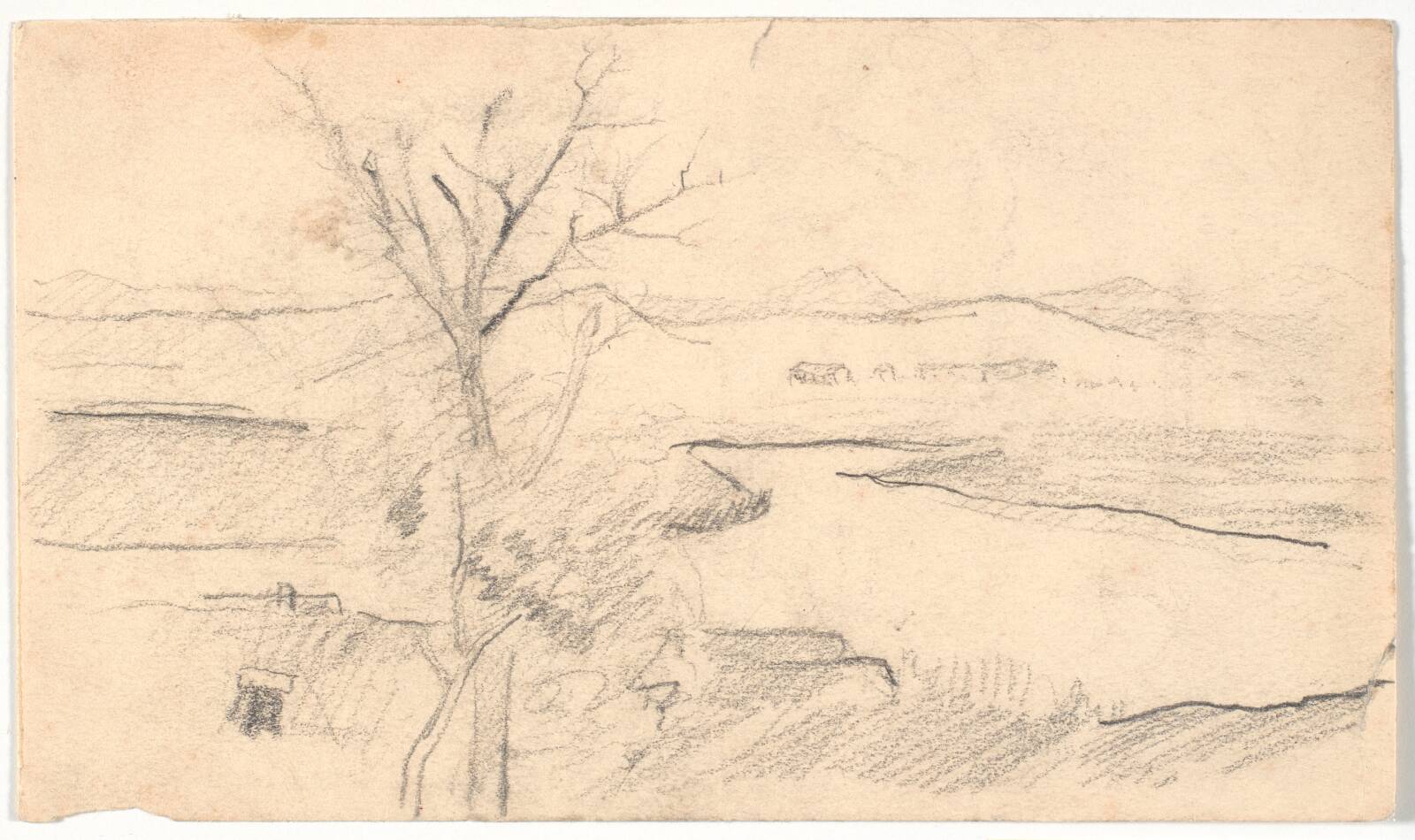Landskab ved Tiberen?, L.A. Ring, 1893-1895