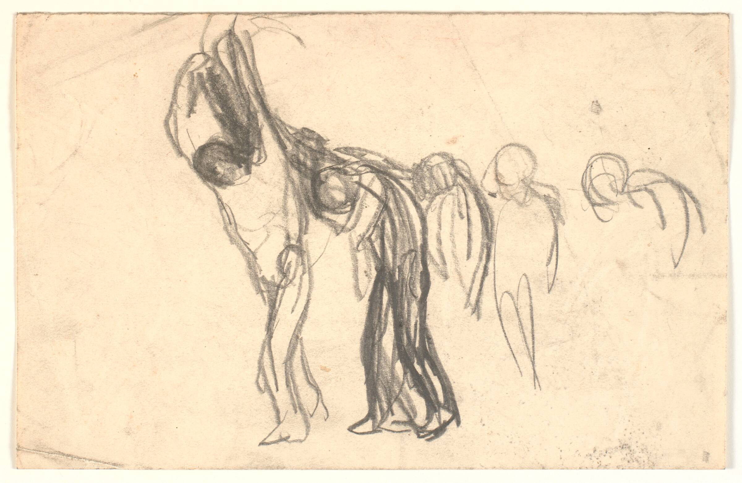 Kompositionsskitse: nogle mennesker bærer en død?, Isakson, Karl, 1904-1909