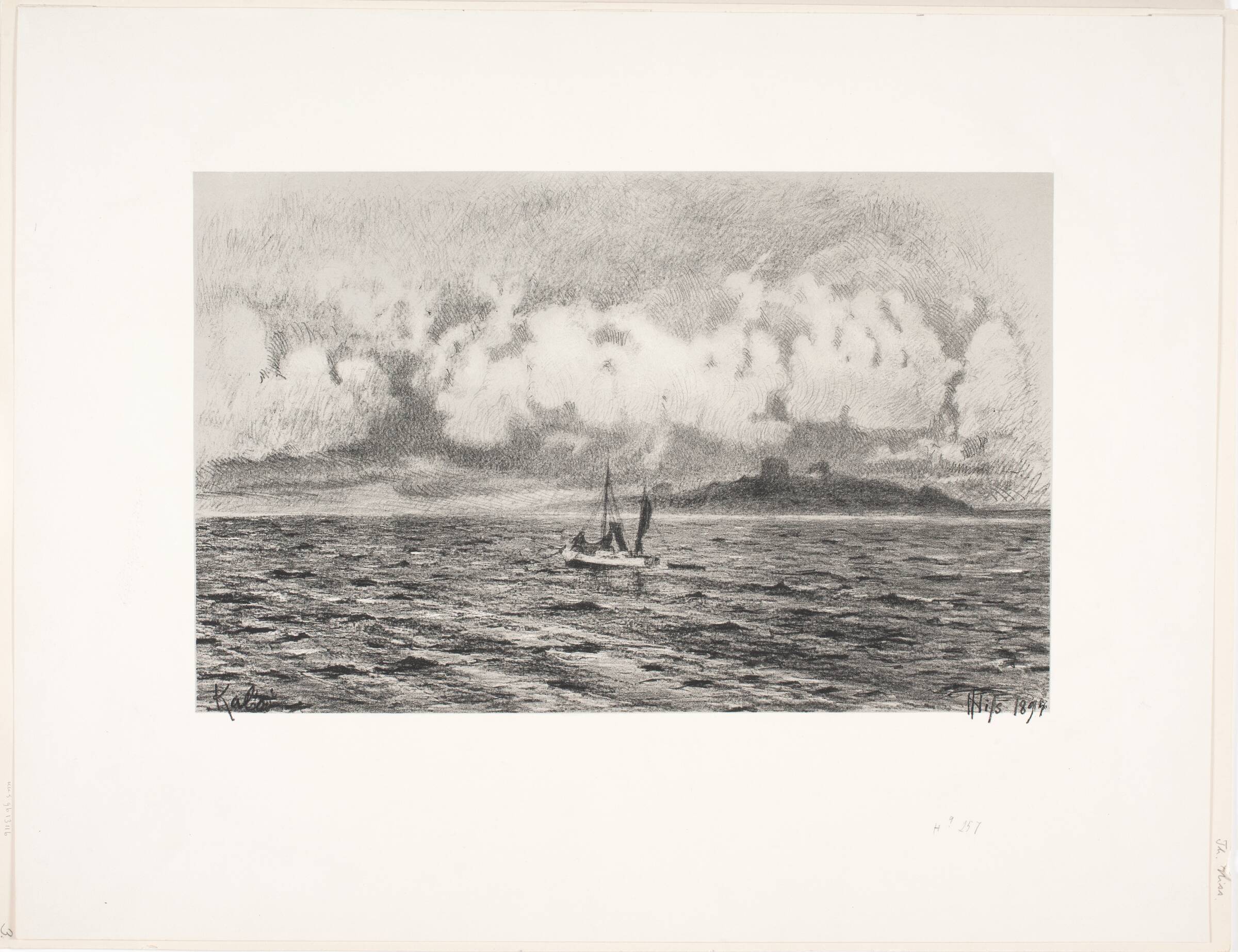 Marine. Udfor Kalø, Thorvald Niss, 1894