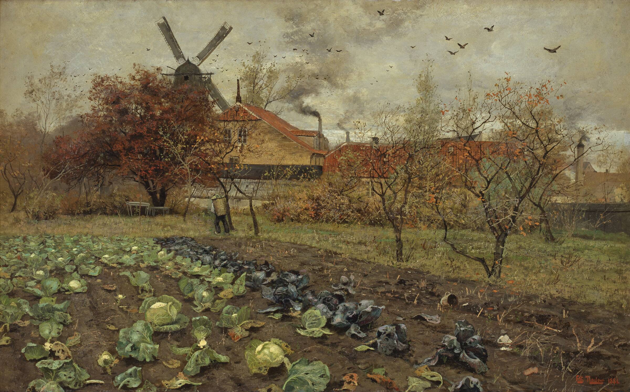 Parti fra Amerikavej i København, Frits Thaulow, 1881