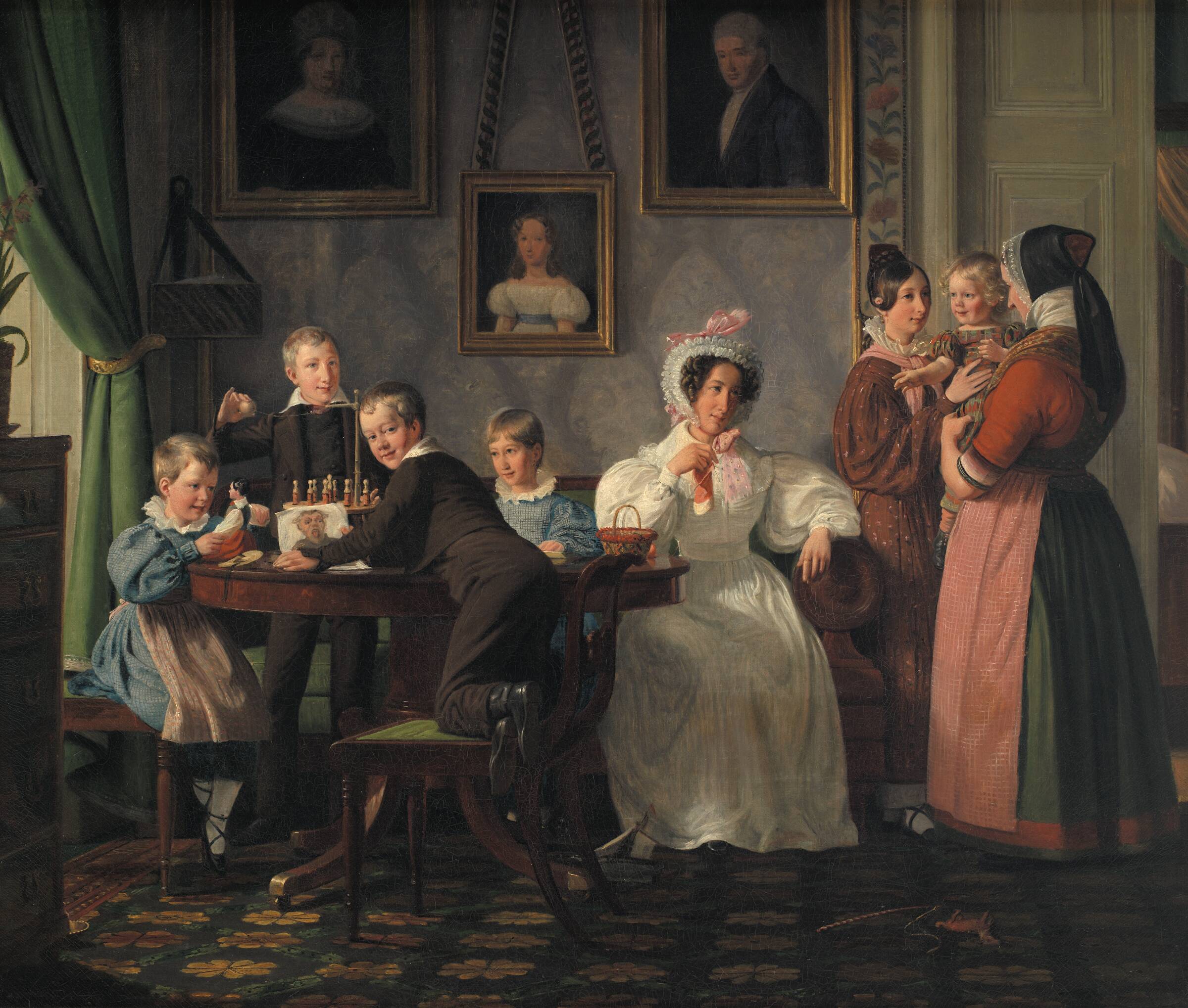 Familien Waagepetersen, Wilhelm Marstrand, 1836