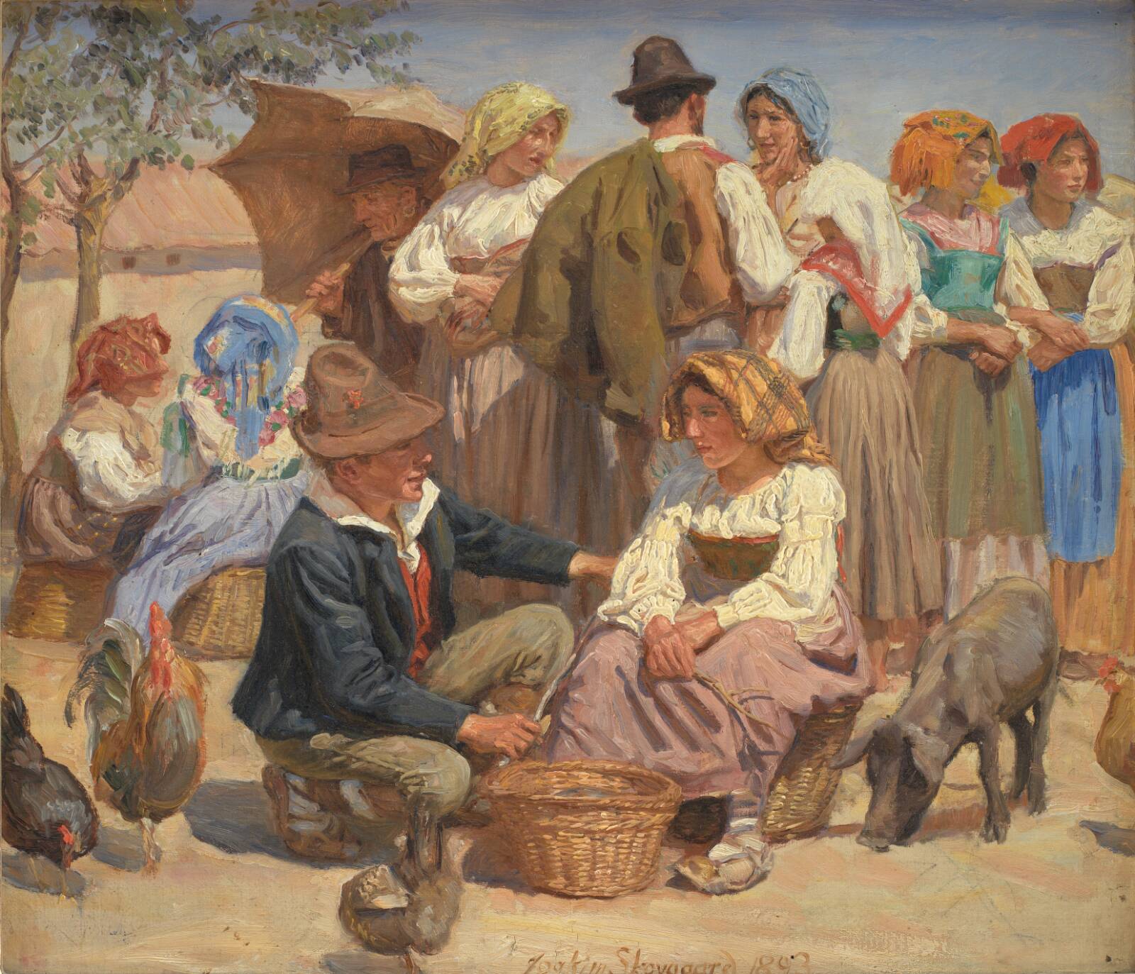 Marked i Sora, Joakim Skovgaard, 1893