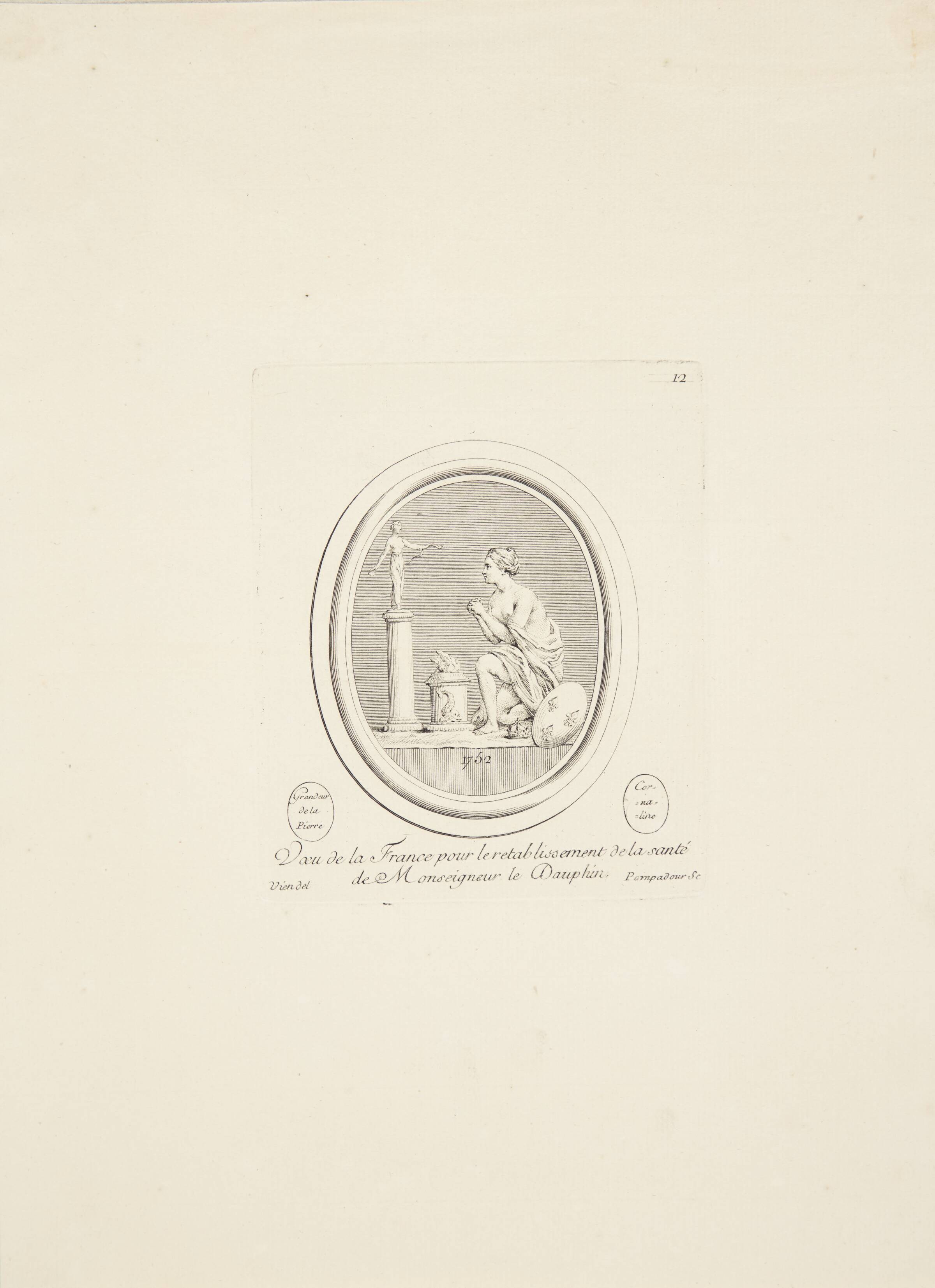 Frankrigs ønske om genoprettelse af M. Dauphins helbred, Madame de Pompadour, 1753-1757