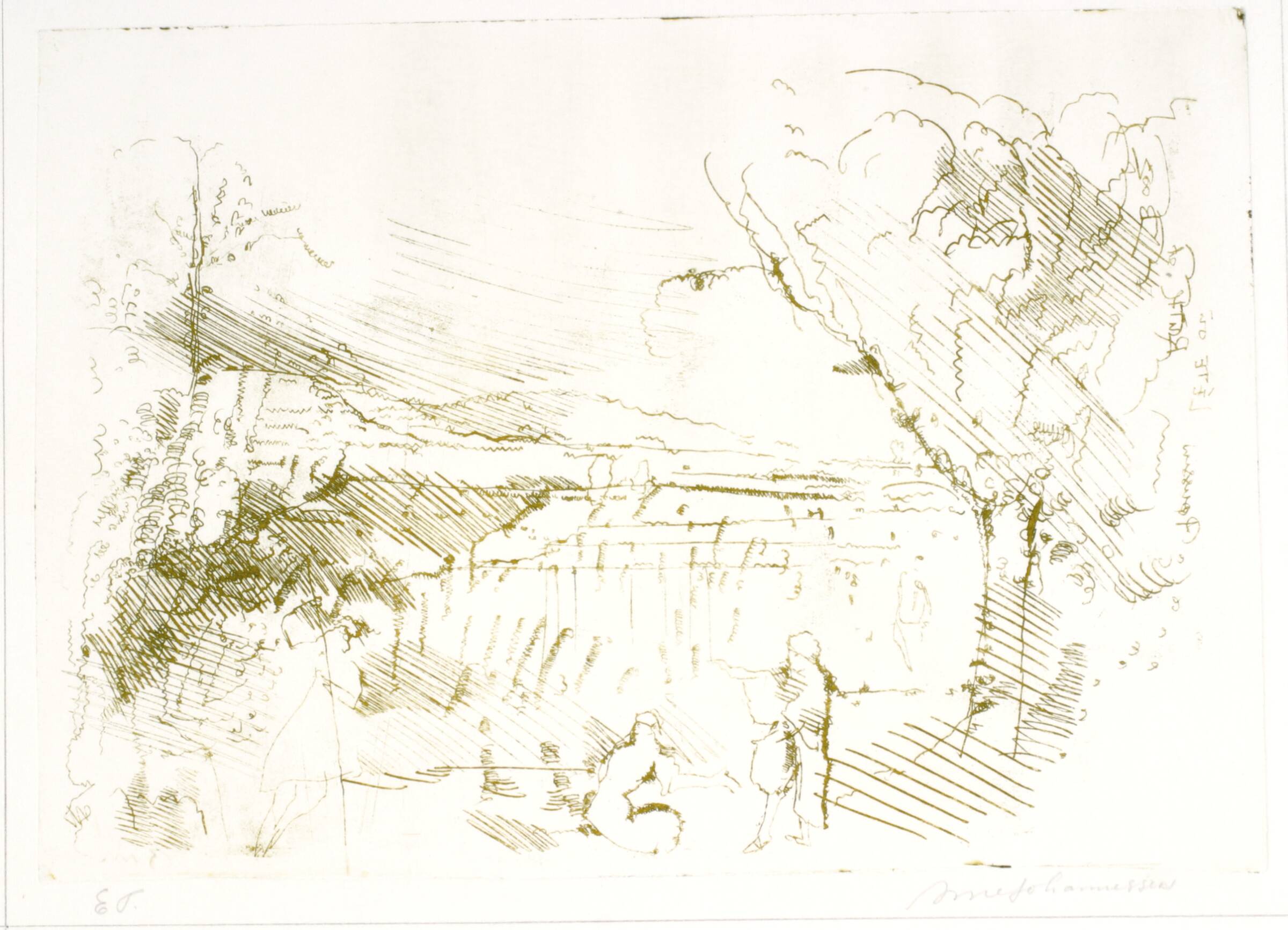 Sommeren. Efter Poussin (i Louvre, Paris), Arne Johannessen, 1963
