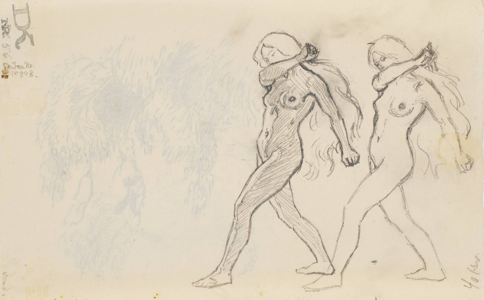 To kvindefigurer, Niels Skovgaard, 1911