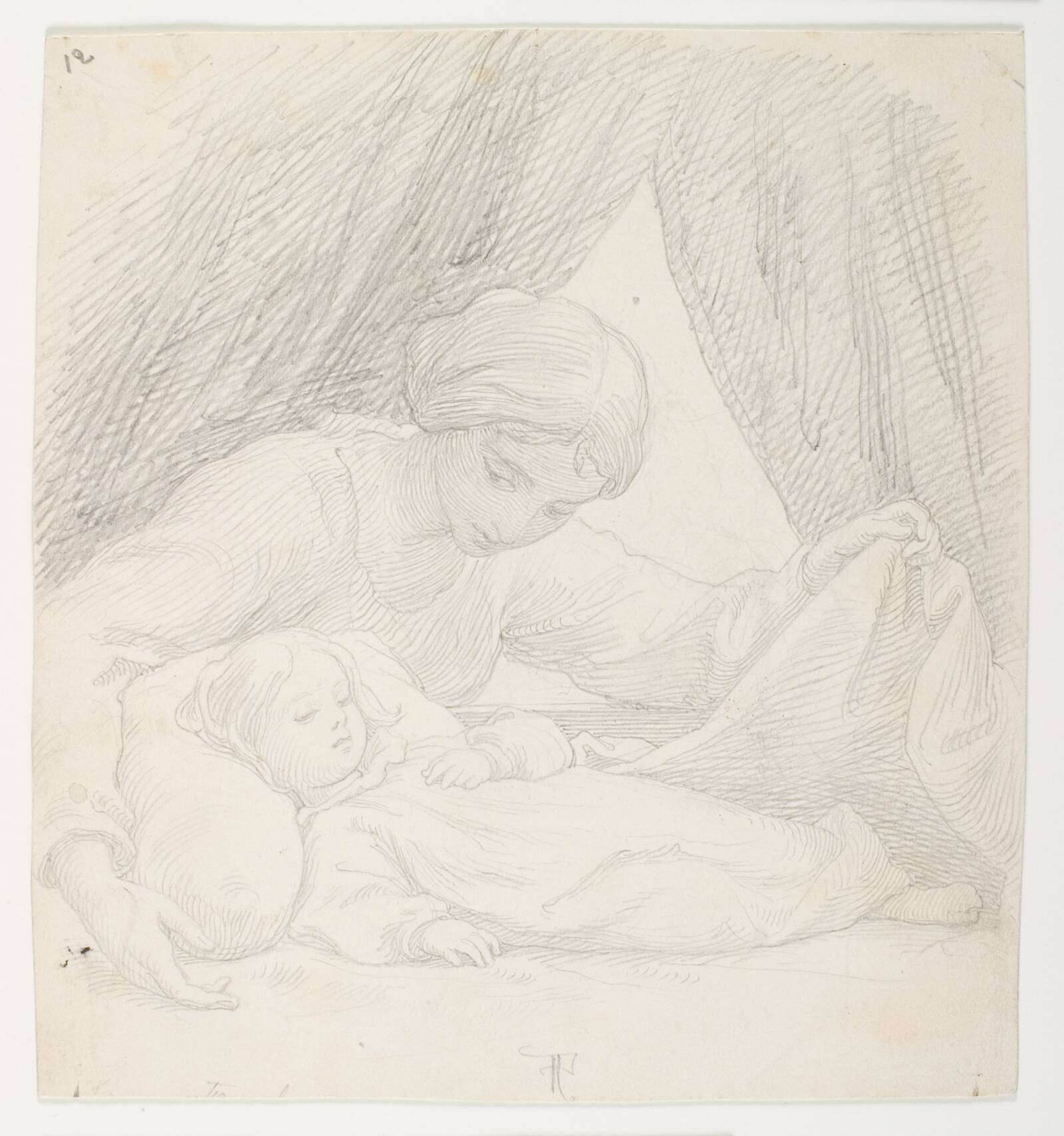 Lili sover ind, Lorenz Frølich, 1861