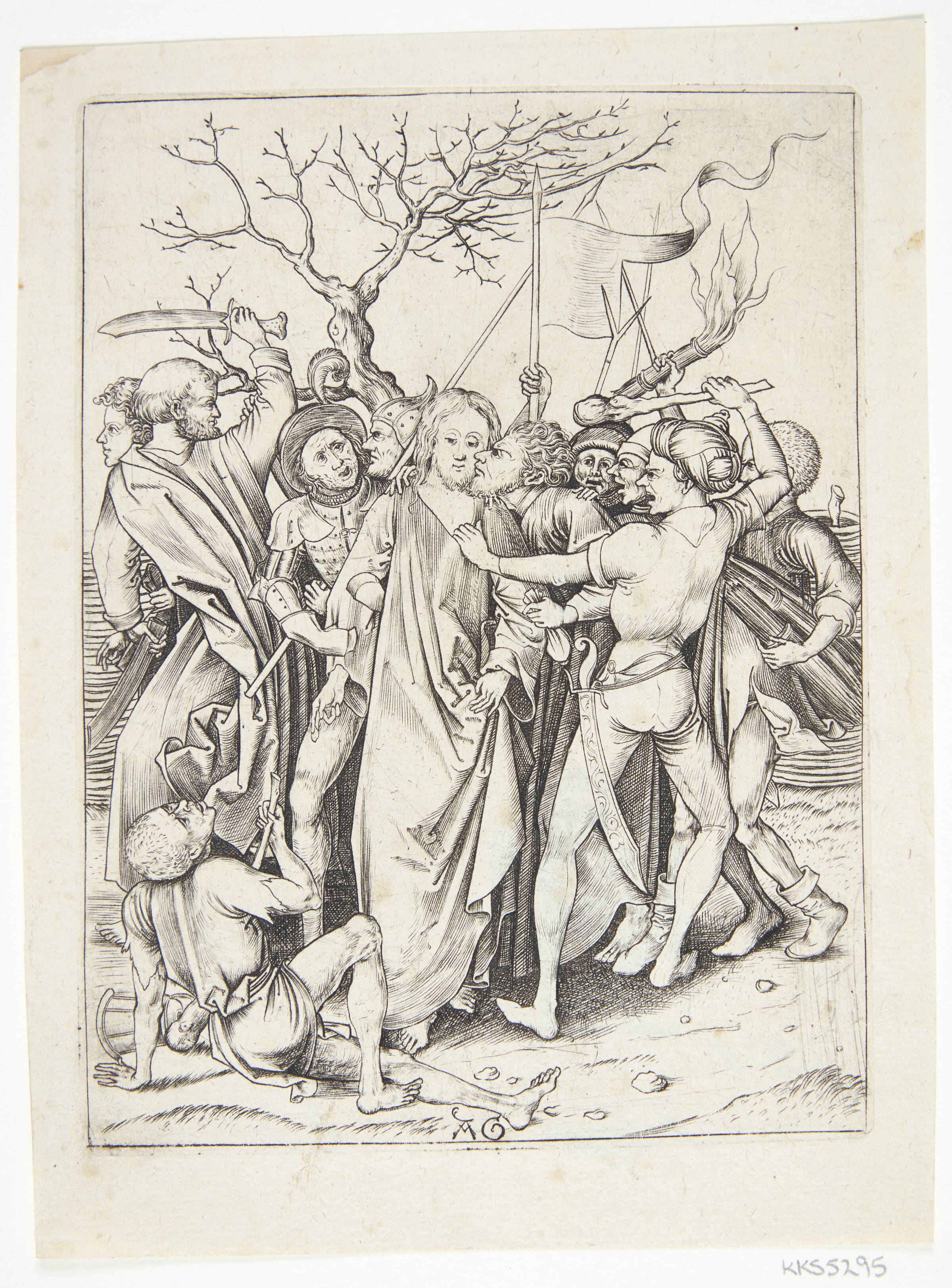 Kristi tilfangetagelse, Monogrammist AG, 1475-1490