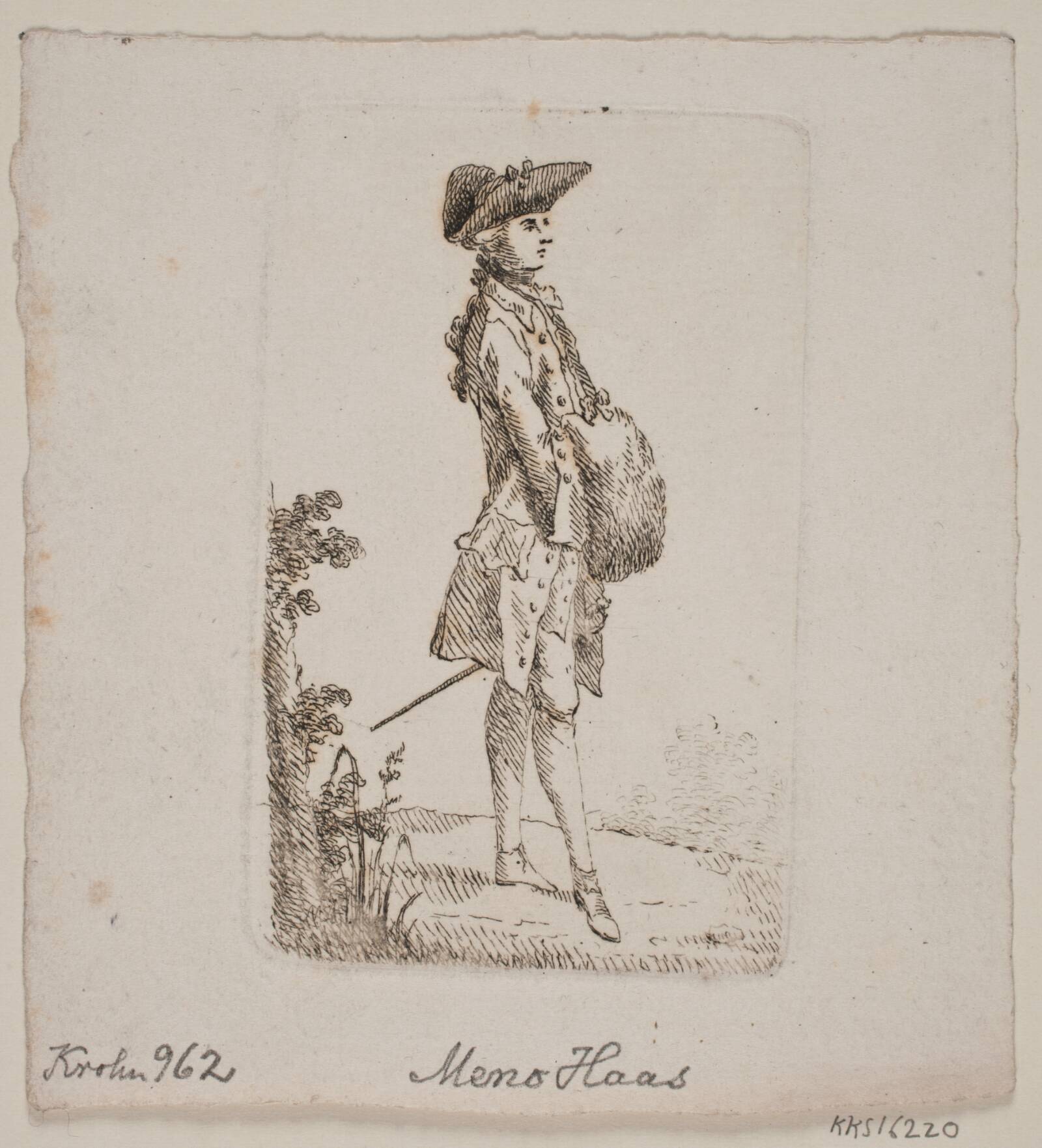Stående mand, Meno Haas, 1752-1833