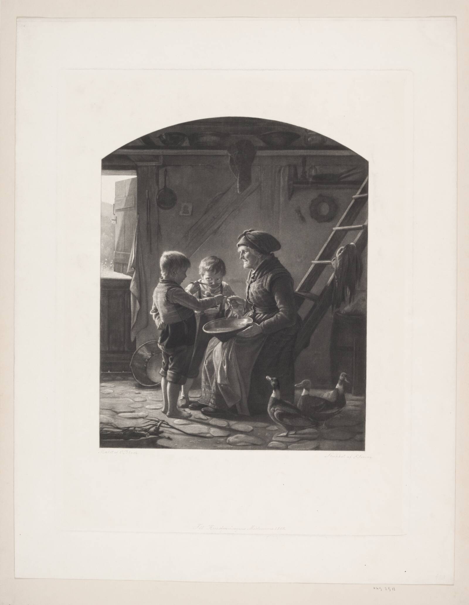 Et måltid, Edvard Sonne, 1858-1852