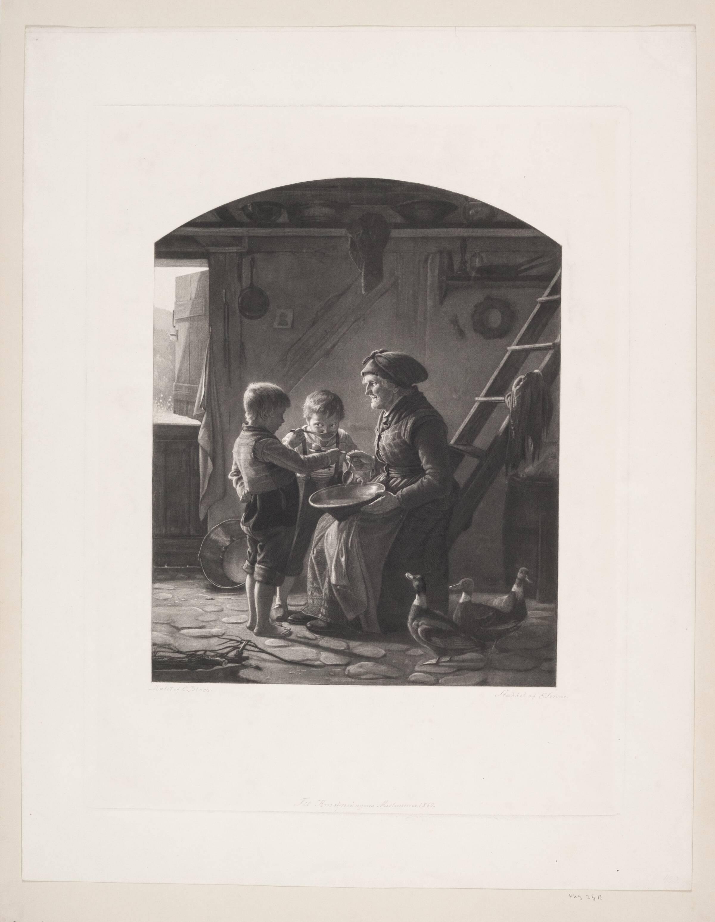 Et måltid, Edvard Sonne, 1858-1852