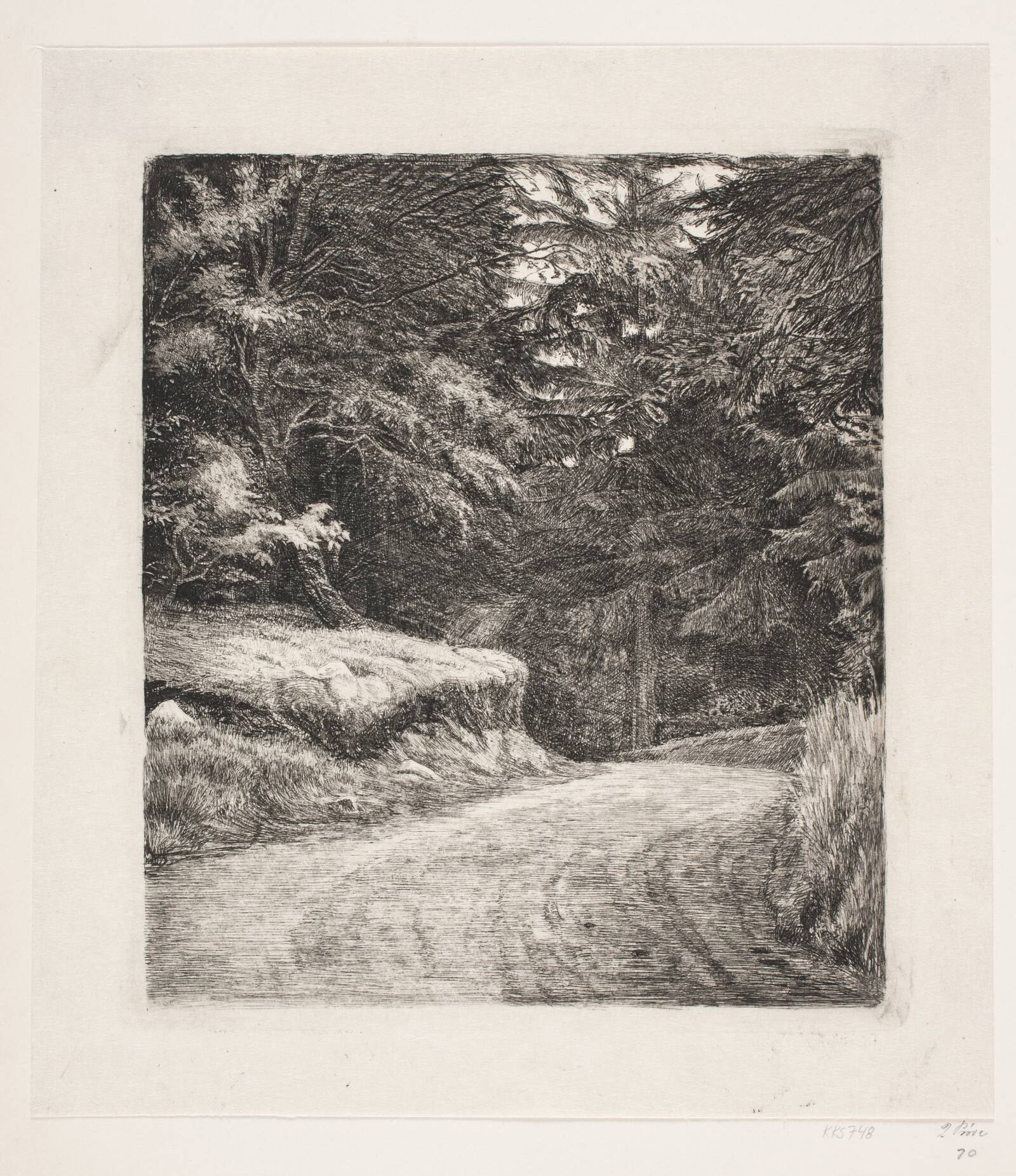 Vejen i Granskoven, Carl Bloch, 1885