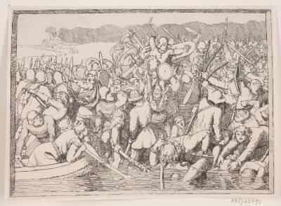 Illustration til Adam Oehlenschlägers digt "De to kirketårne"