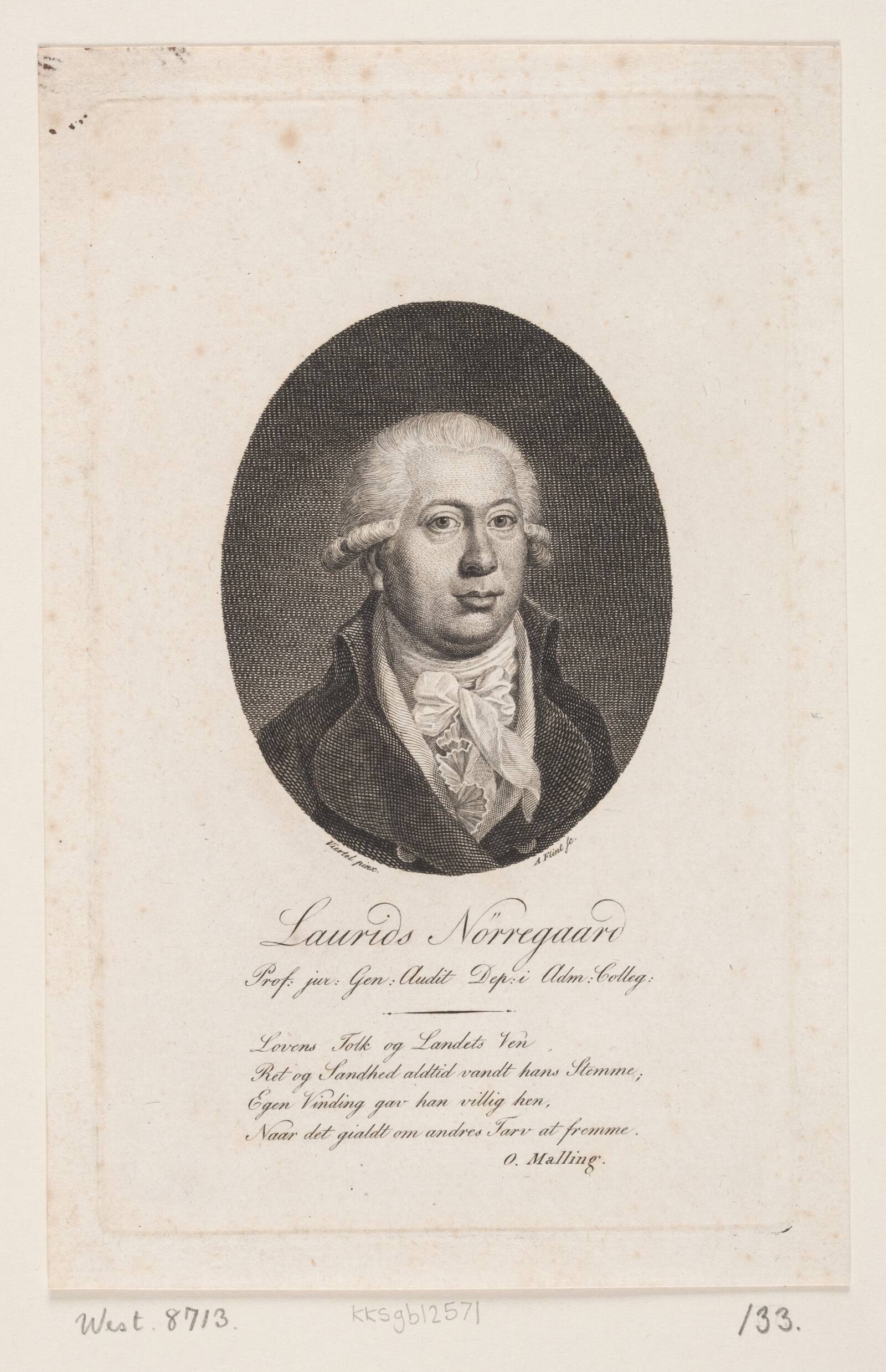 L. Nørregaard, Andreas Flint, 1767-1824