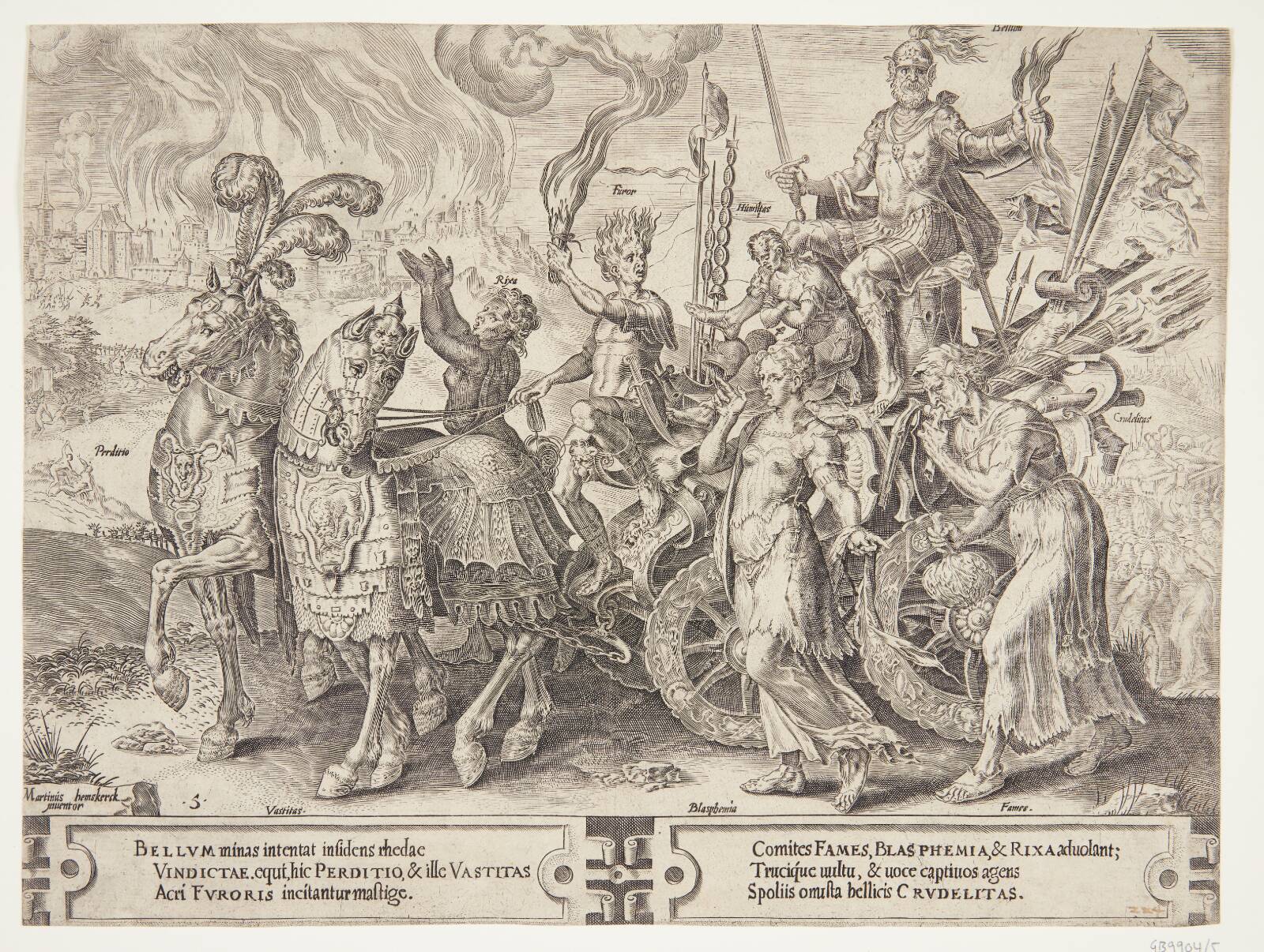 Krigens triumf, Cornelis Cort, 1564