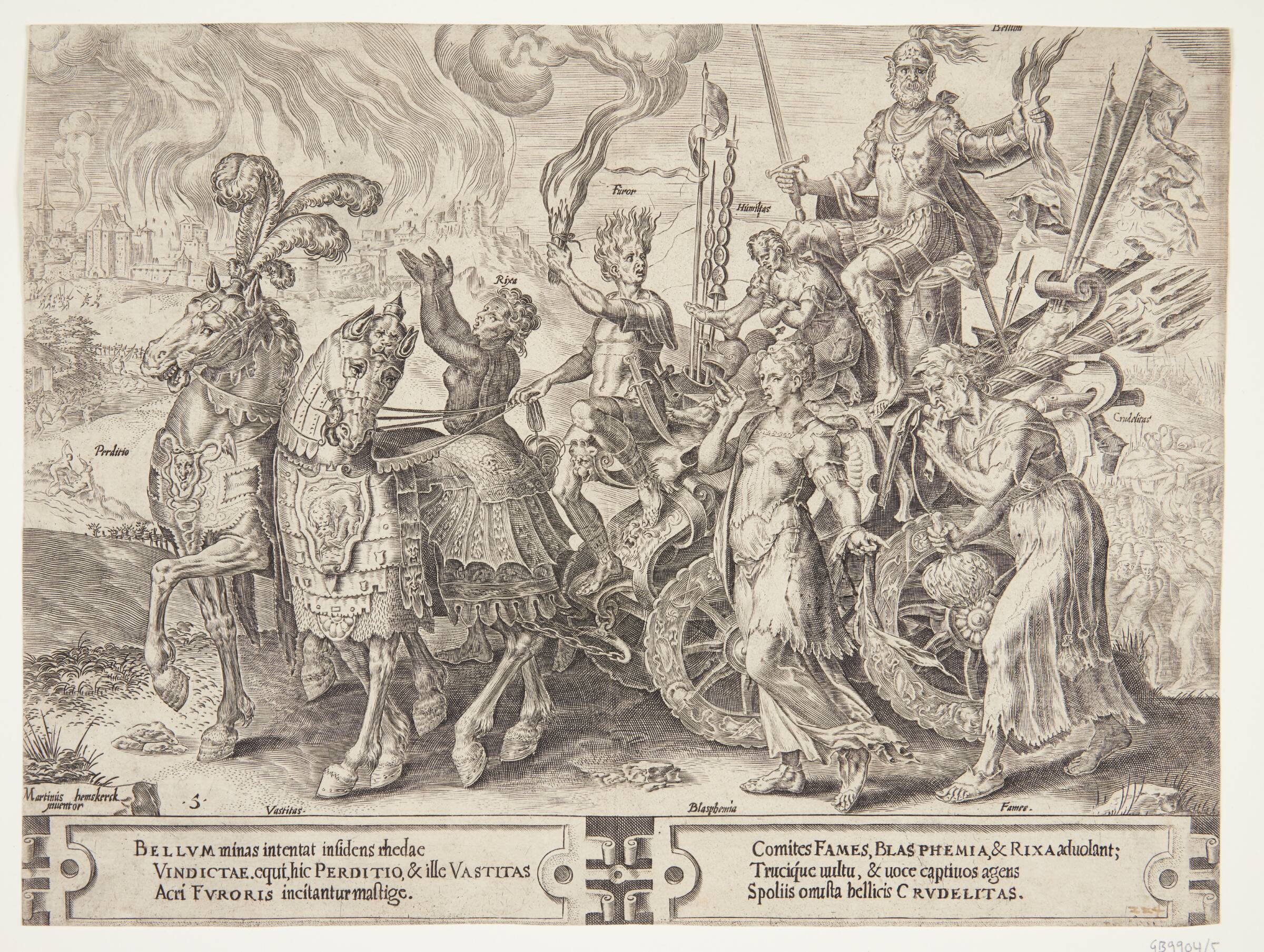 Krigens triumf, Cornelis Cort, 1564