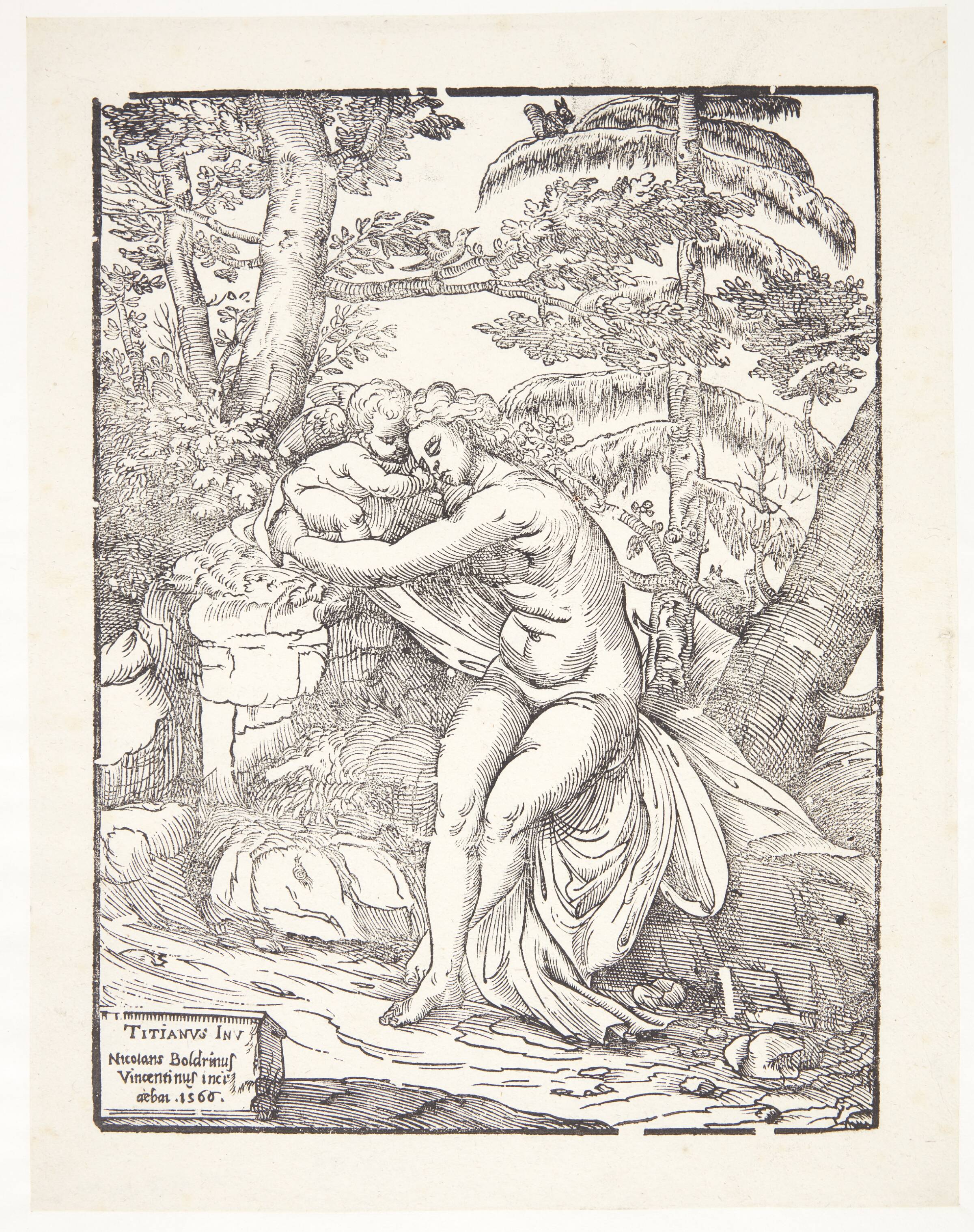 Venus og Amor, Niccolò Boldrini, 1566