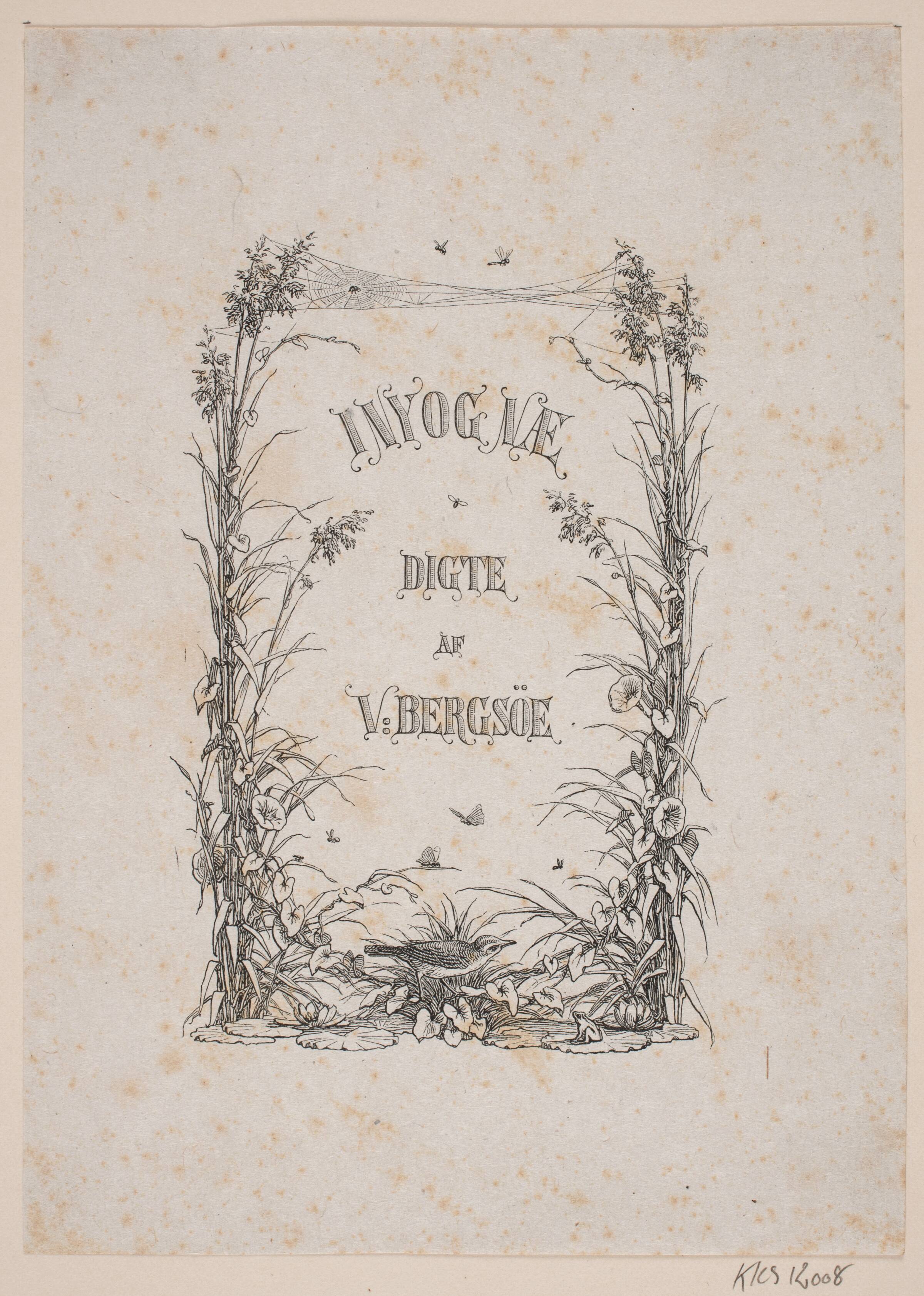 Titelblad til Vilh. Bergsöe: "I Ny og Næ", Johan Frederik Rosenstand, 1820-1887