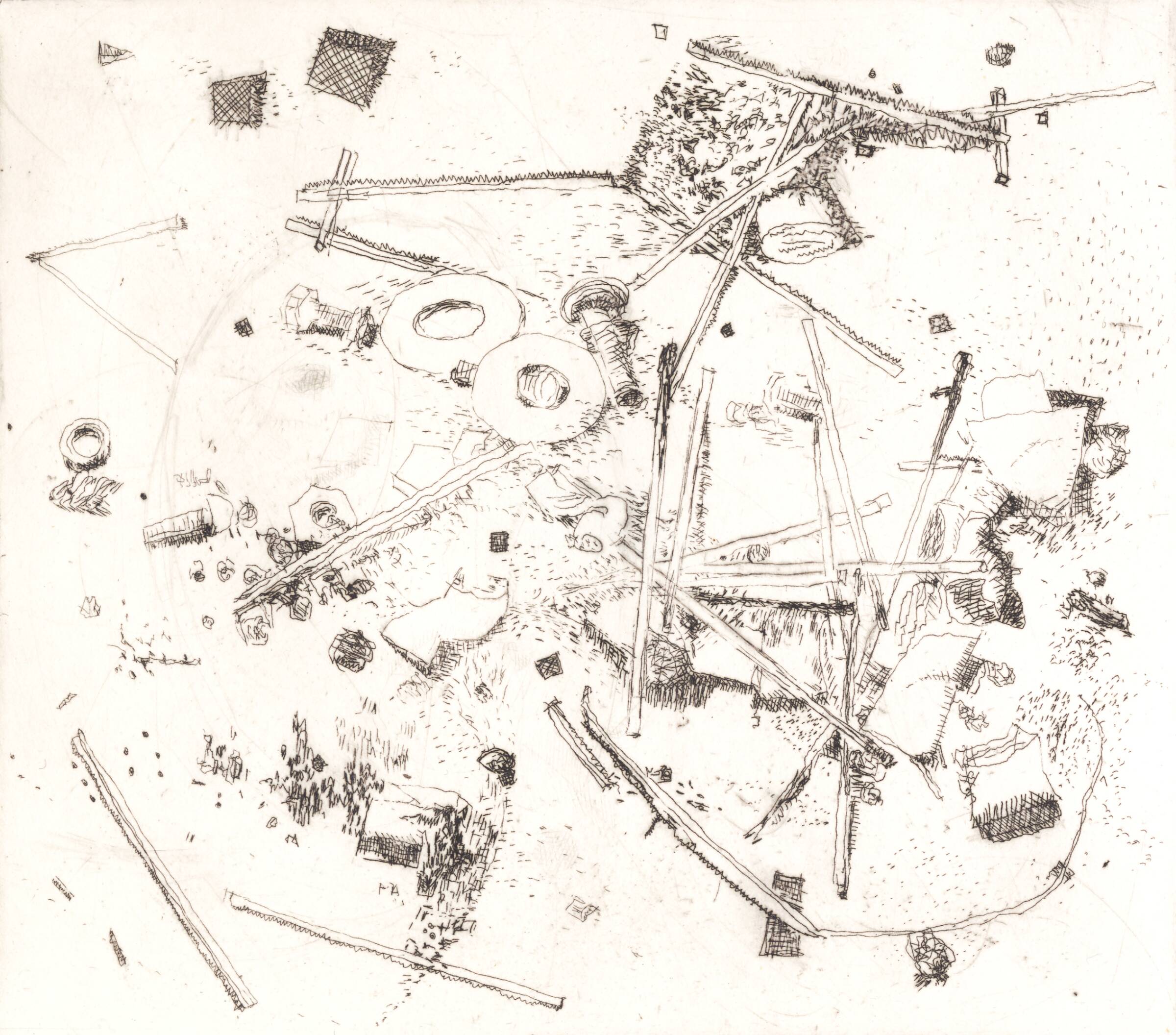 Radering, Hanne Sejrbo Nielsen, 1975