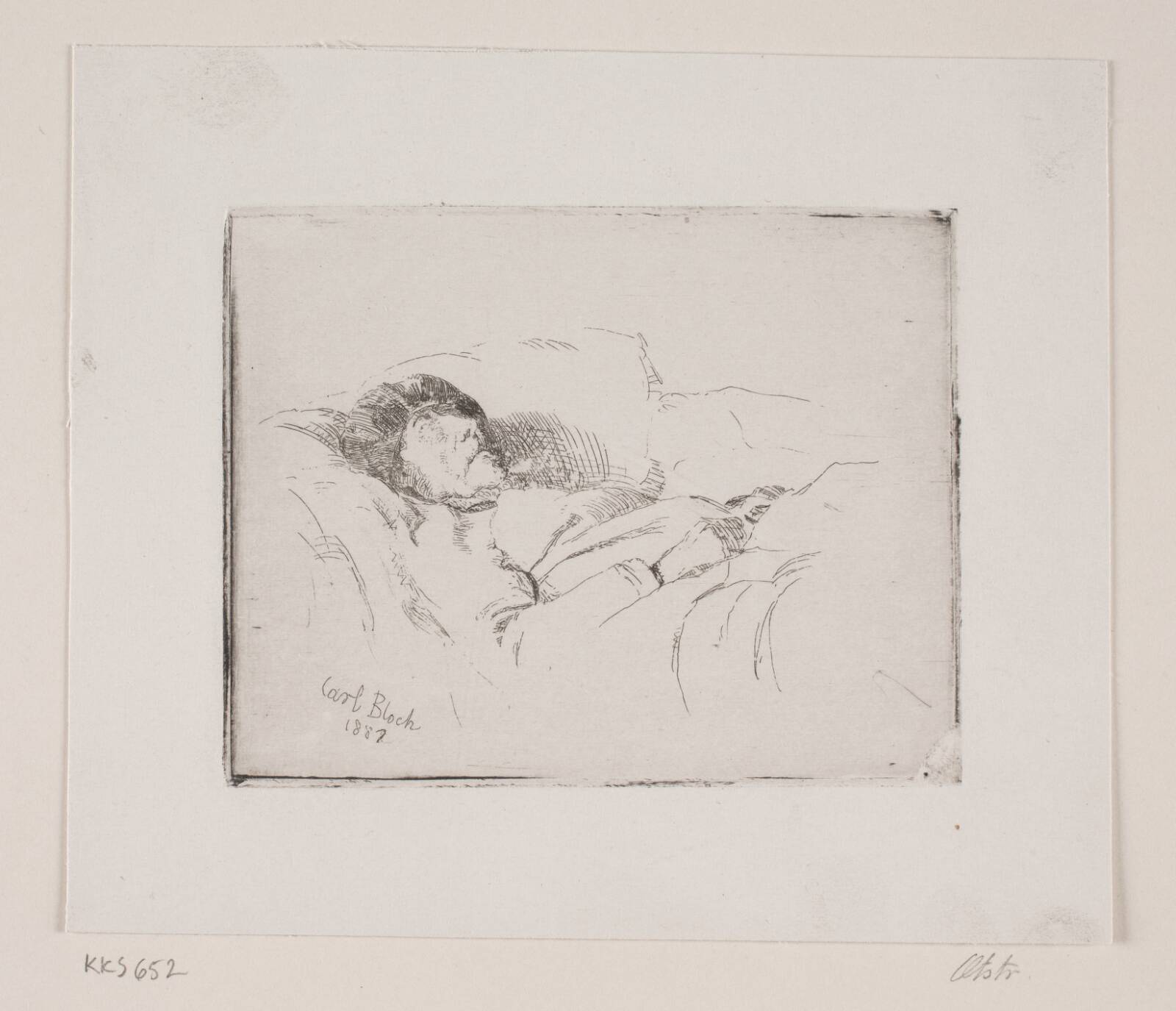 Den syge gamle mand, Carl Bloch, 1882