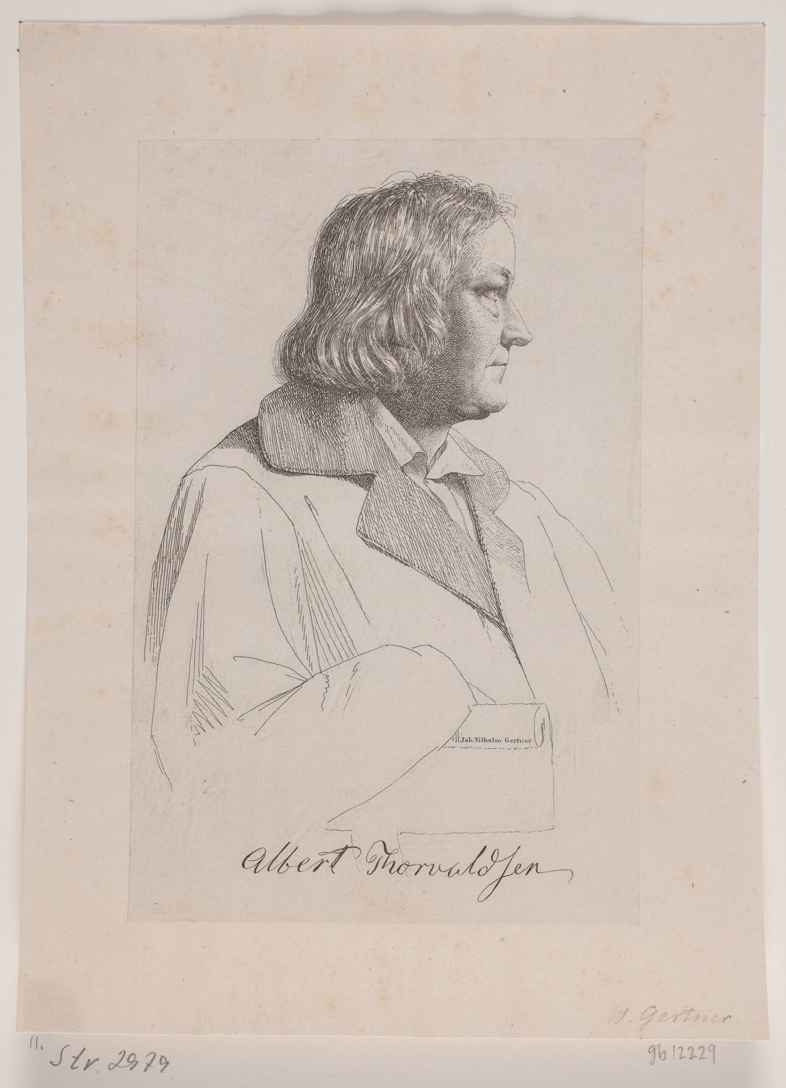 Albert Thorvaldsen, J.V. Gertner, 1842