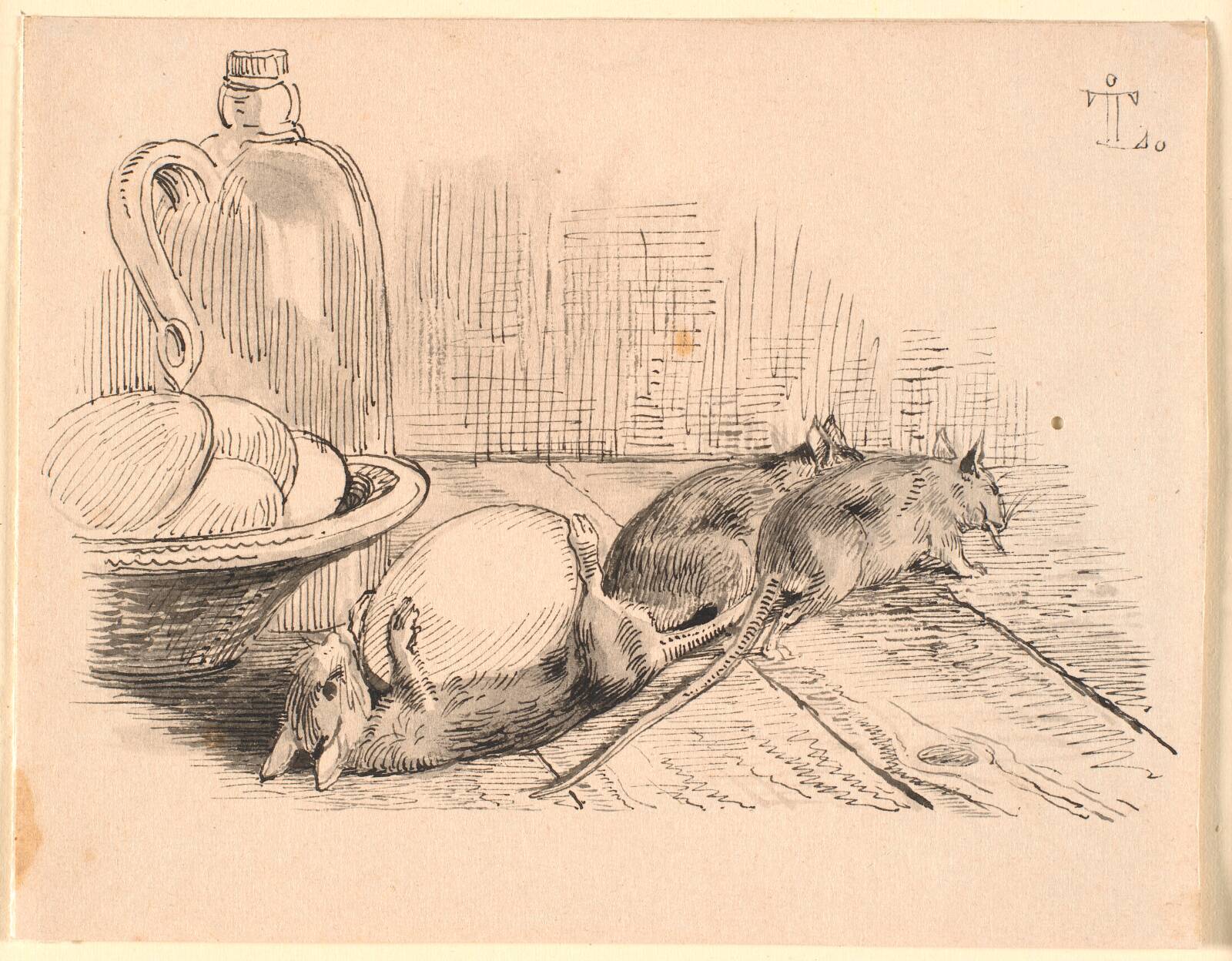 Rotterne, Johan Thomas Lundbye, 1843