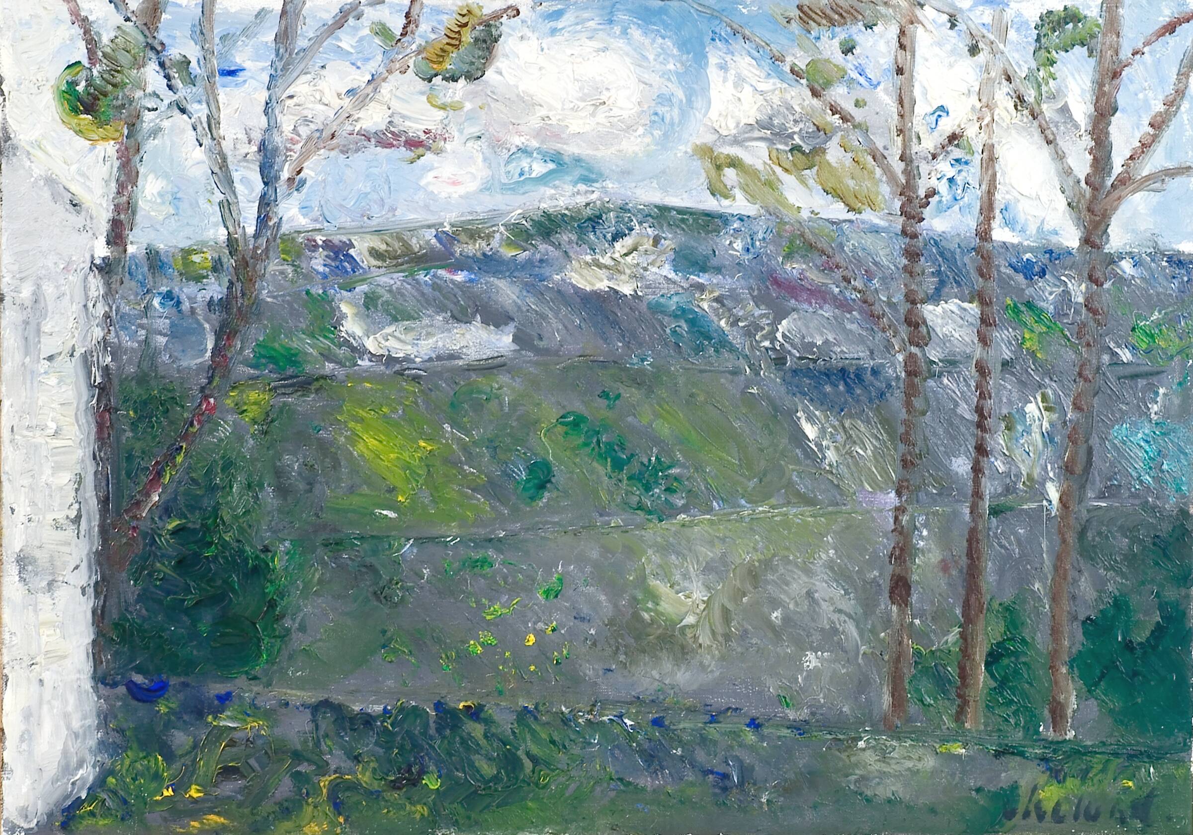 Landskab, efterår, Poul Ekelund, 1973