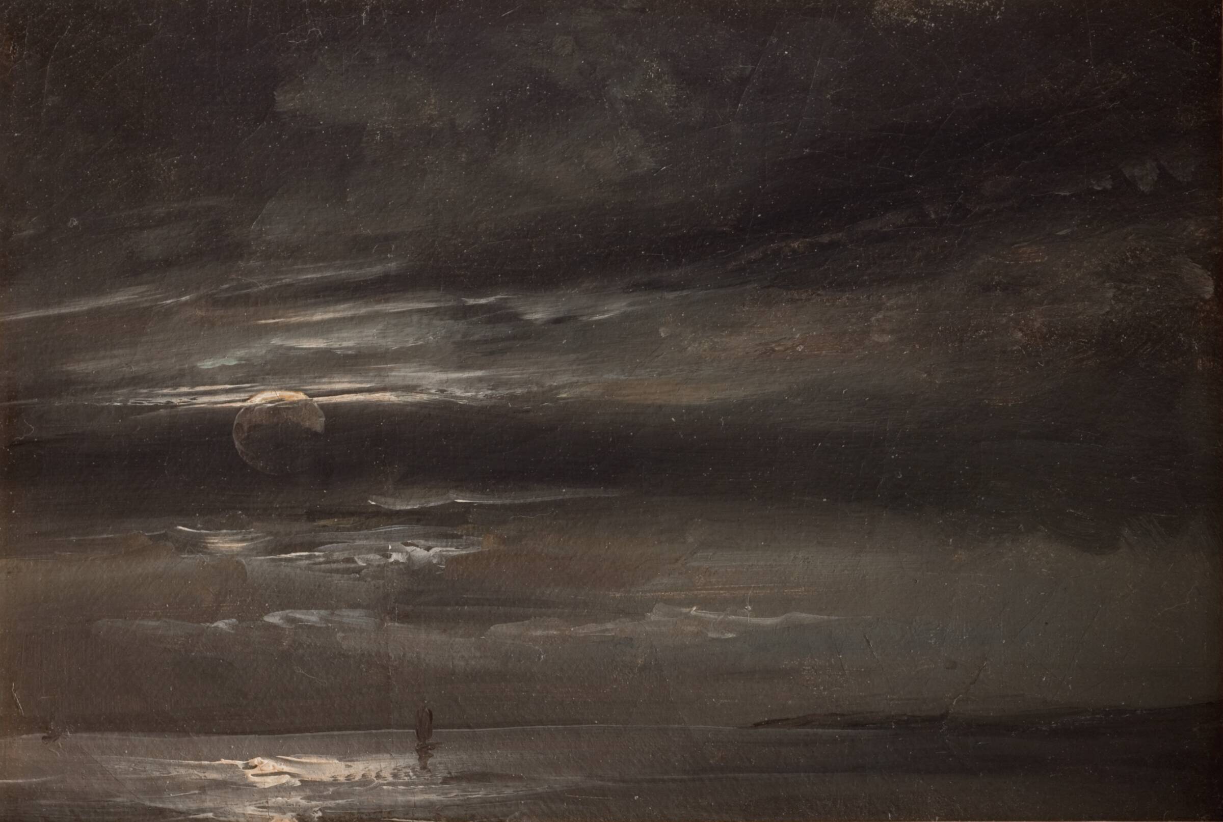 Måneskin over havet, J.C. Dahl, 1820-1834