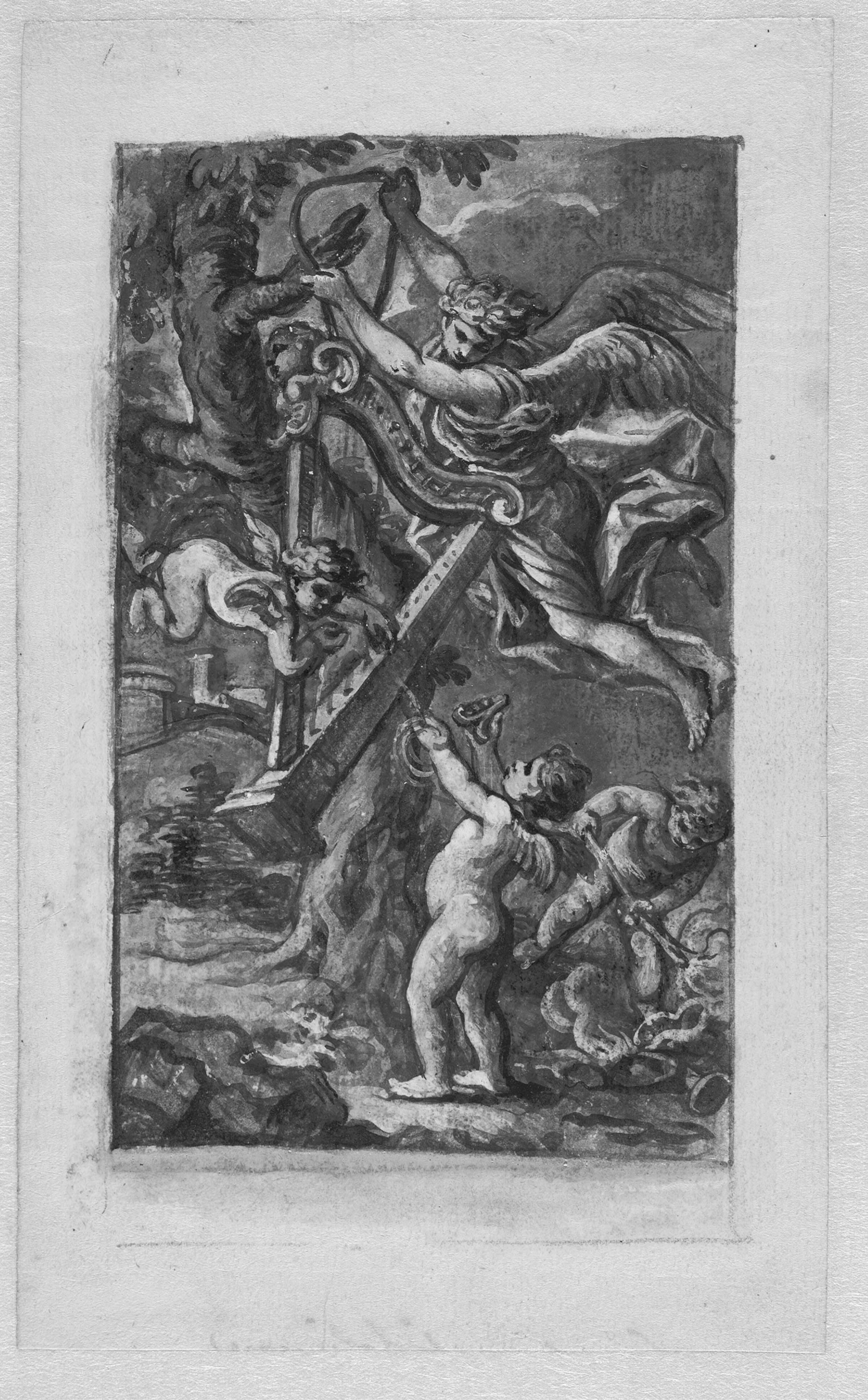 Allegorisk motiv, Francesco la Marra, 1710-1780