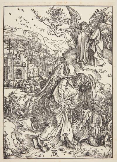 Englen viser Johannes det ny Jerusalem