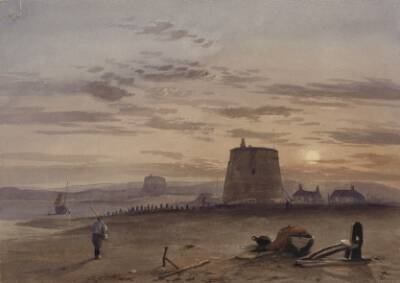 Martello Tower ved St. Leonards ved solnedgang
