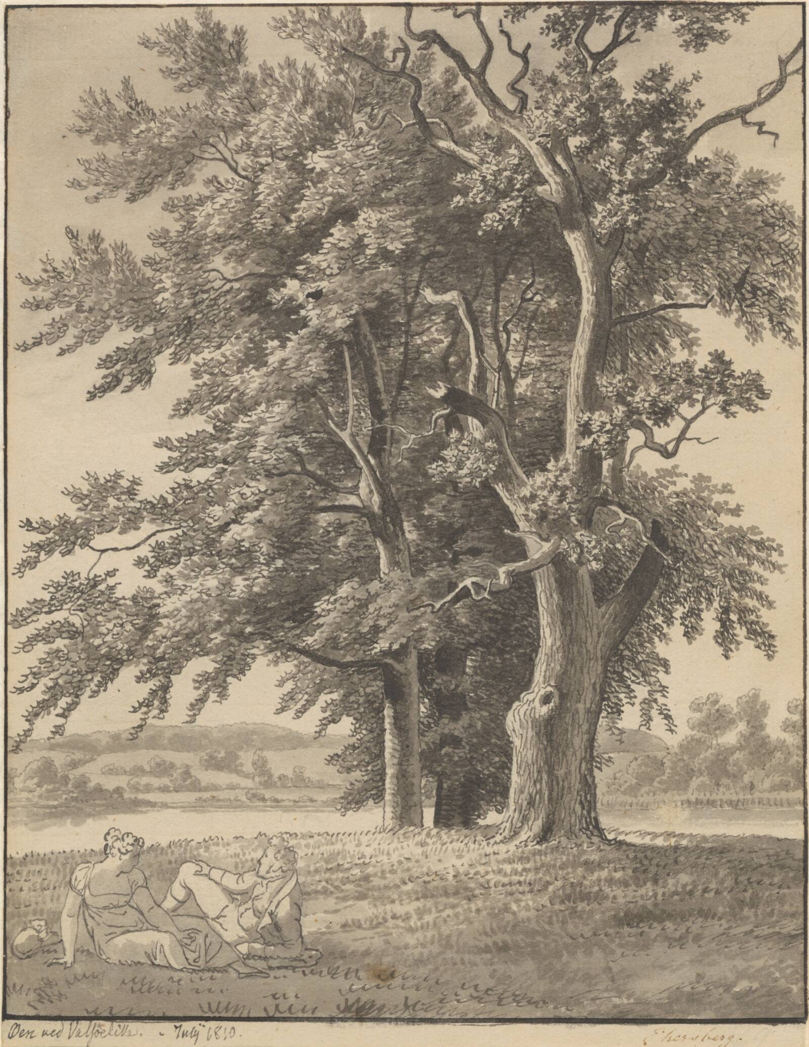 Øen ved Valsølille, C.W. Eckersberg, 1810