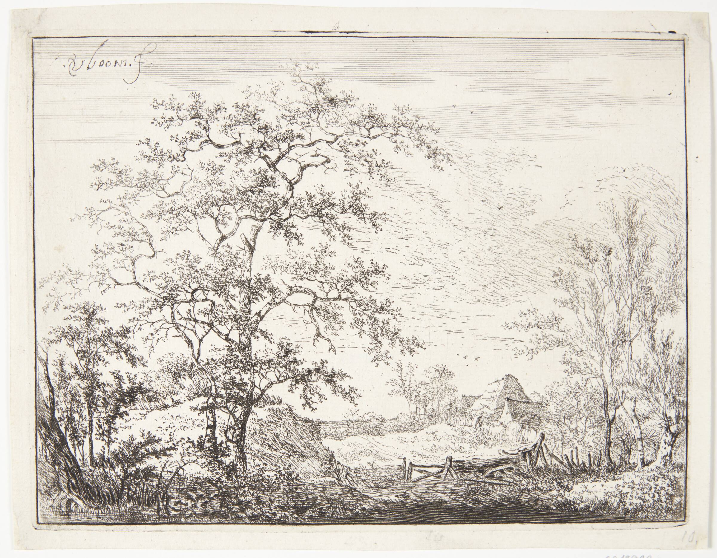 En lille landsby, Adriaen Hendriksz. Verboom, 1628-1673