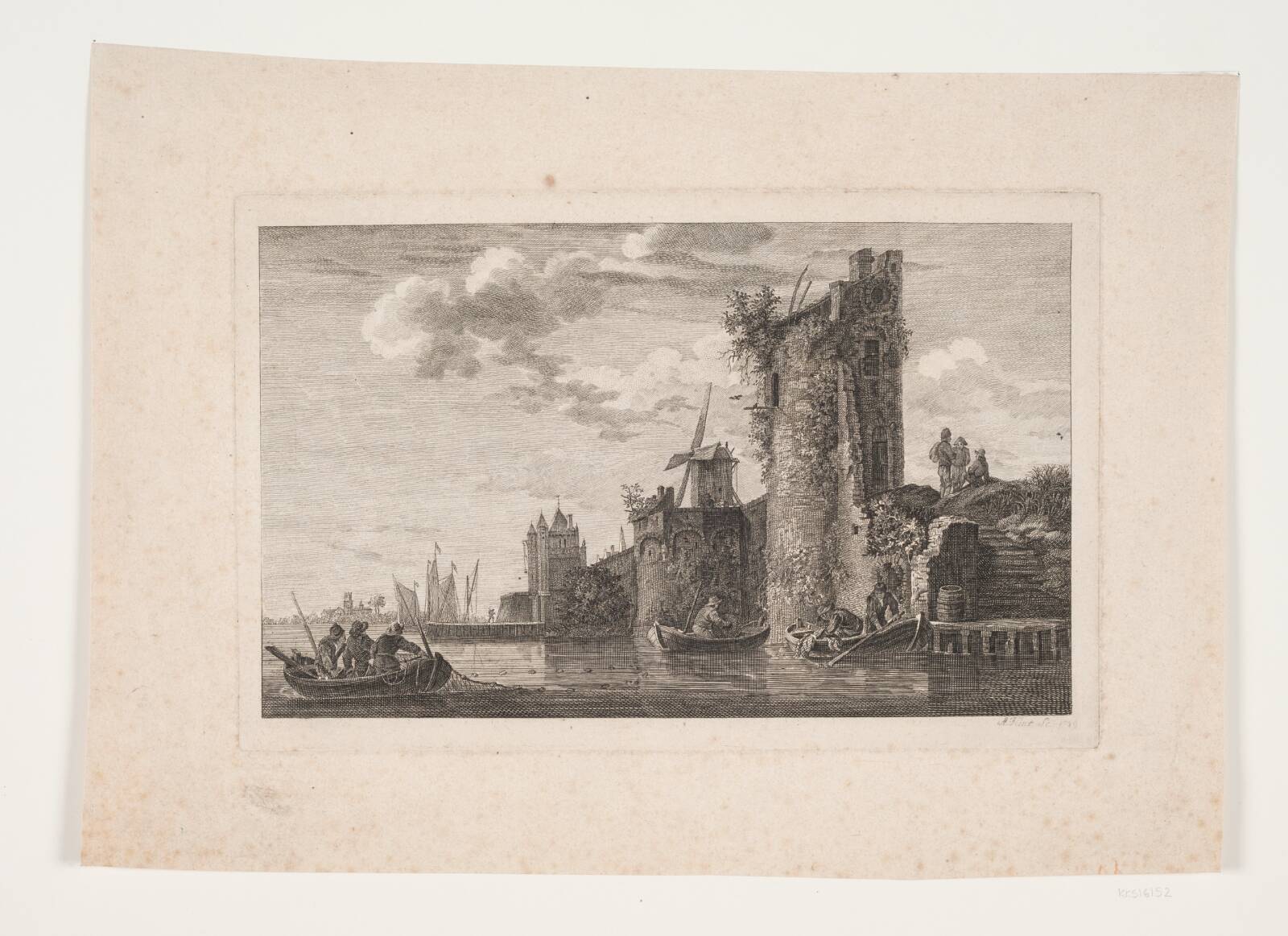 Landskab, Andreas Flint, 1789