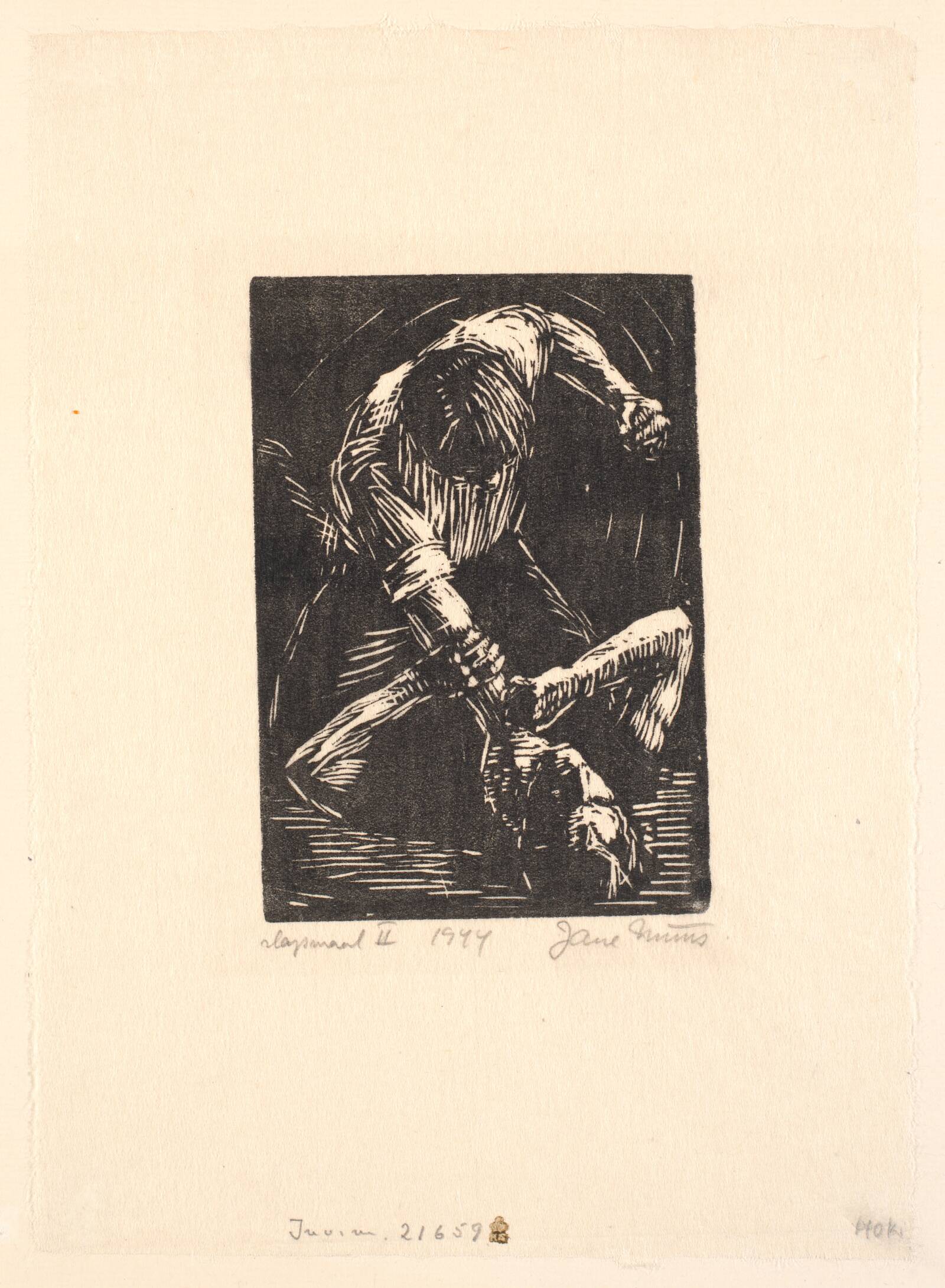 Slagsmål II, Jane Muus, 1944
