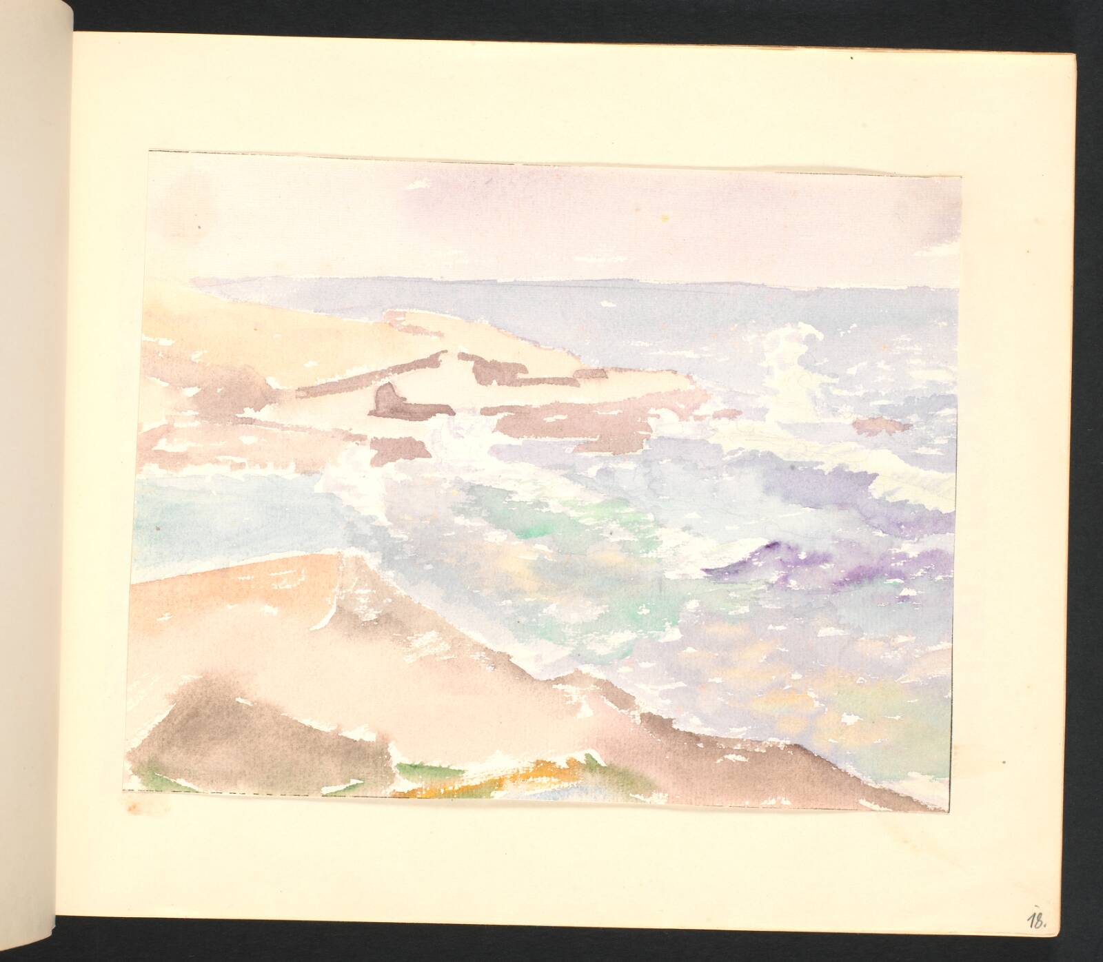 Klipper ved havet, Johannes Frederiksen, 1944