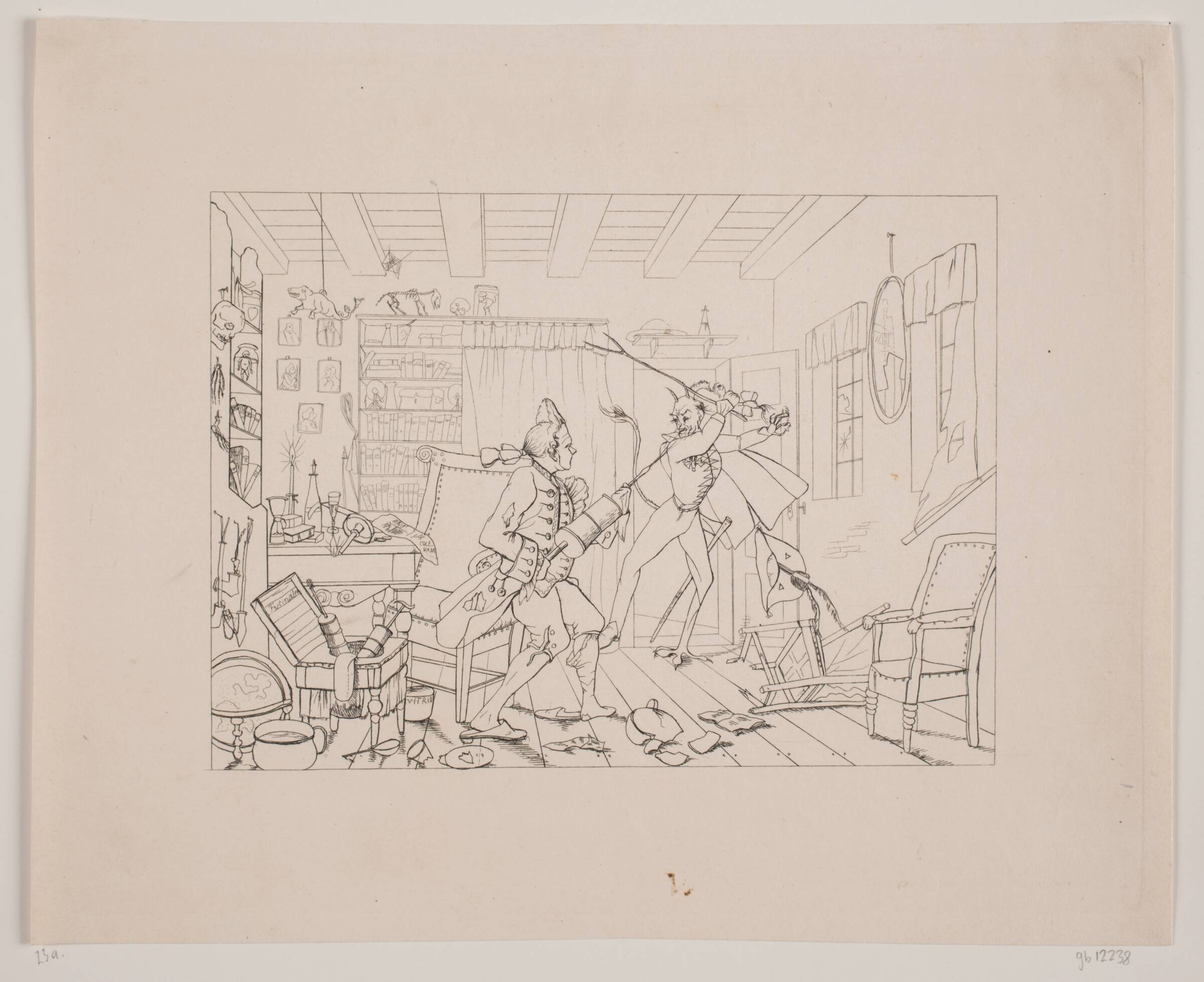 Faust og Mefistofeles, satirisk blad, Emmerik Høegh-Guldberg, 1831