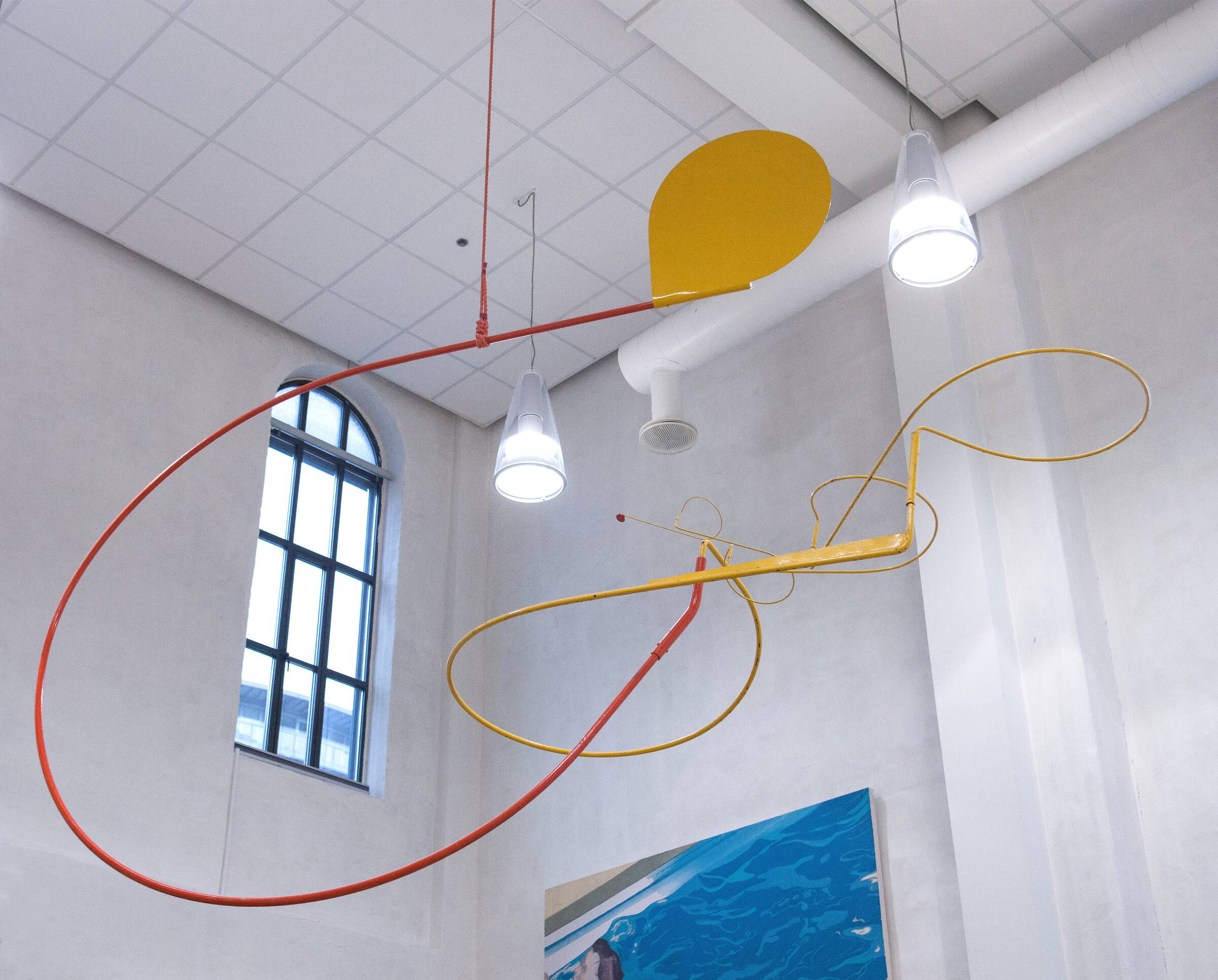 Cirkeltegning gul-orange, Ib Geertsen, 1977-1981