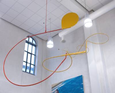 Cirkeltegning gul-orange, Ib Geertsen, 1977-1981