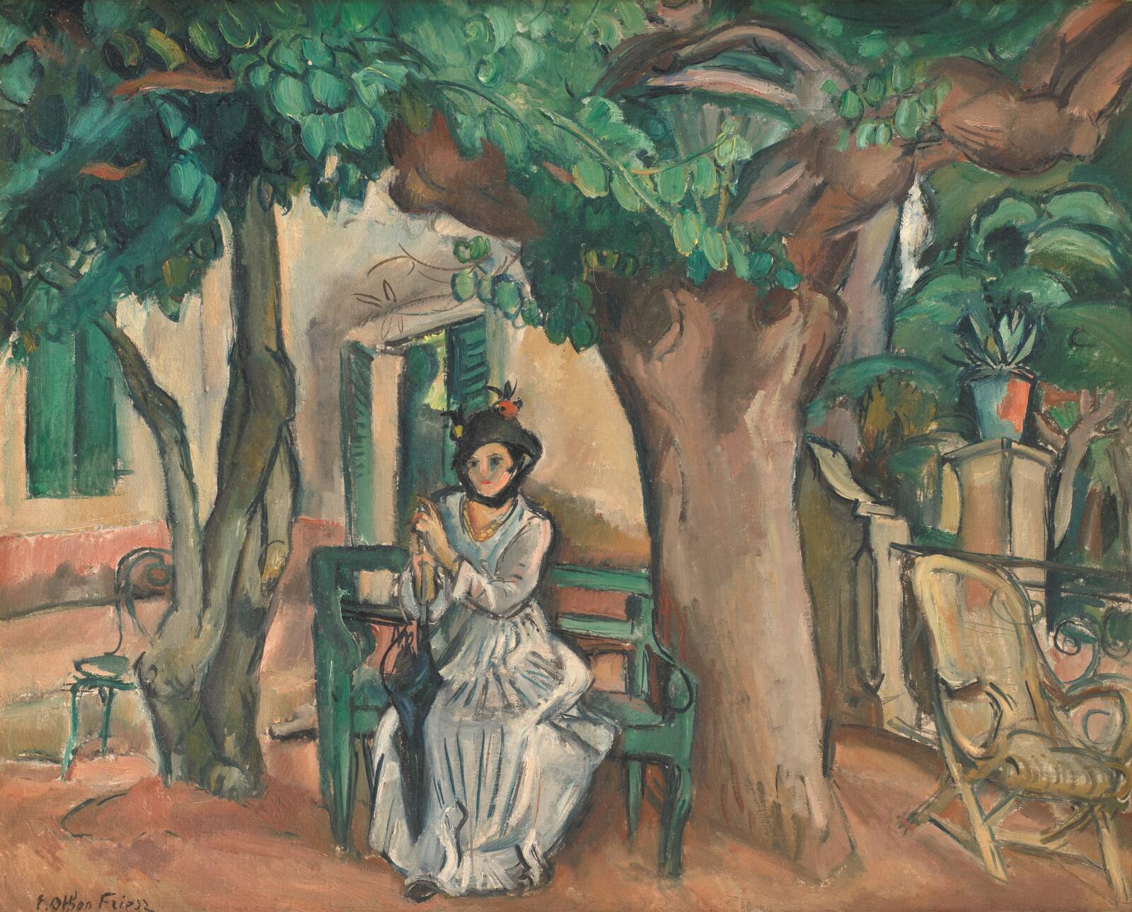 The Lady on the Terrace, by Emile Othon Friesz, 1914