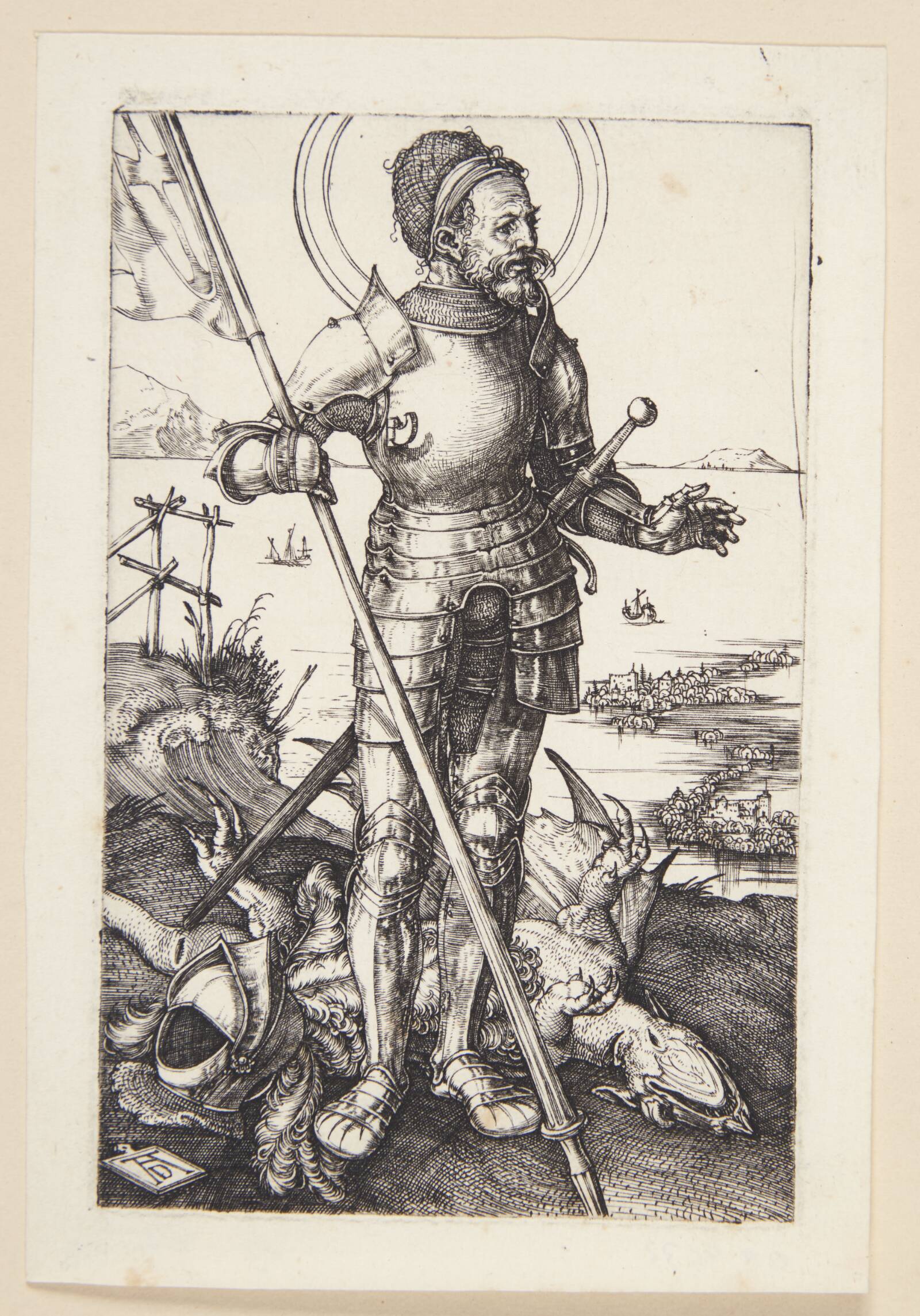 St. Georg, stående, Albrecht Dürer, 1500-1503
