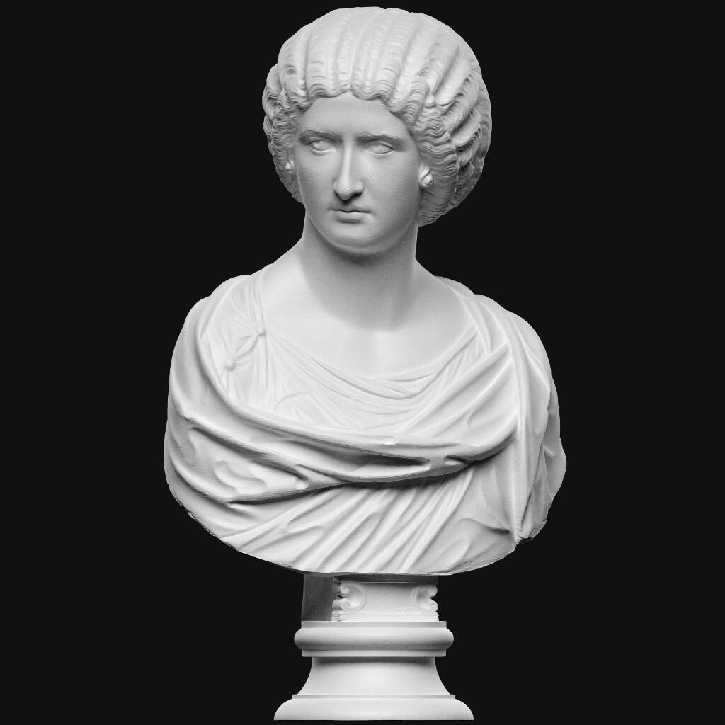 Portrait of a noble lady, possibly from the court around Julia Domna, wife of Septimius Severus 3D printable model by SMK, National Gallery of Denmark