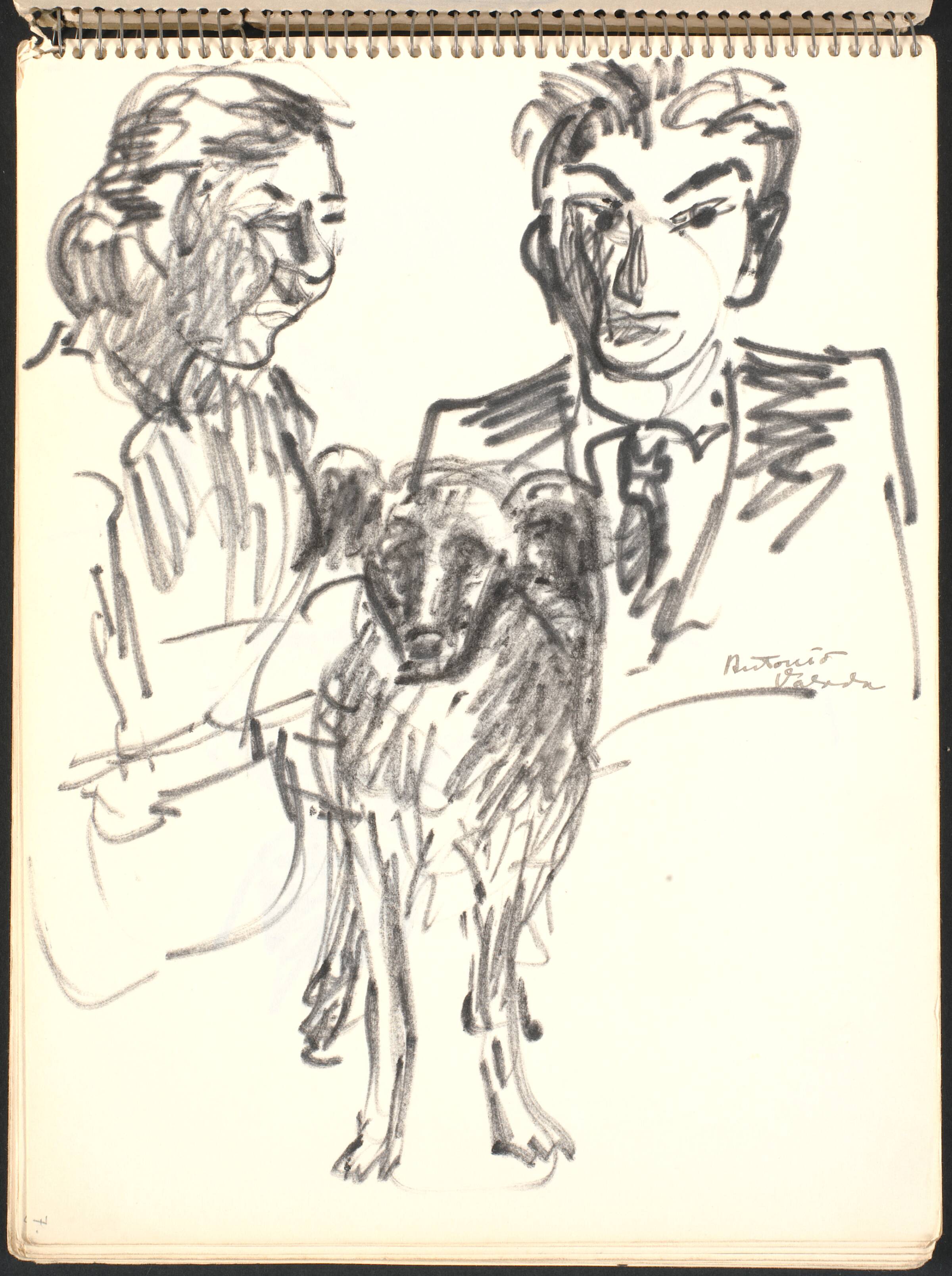To portrætter og en hund, Gottfred Eickhoff, 1952