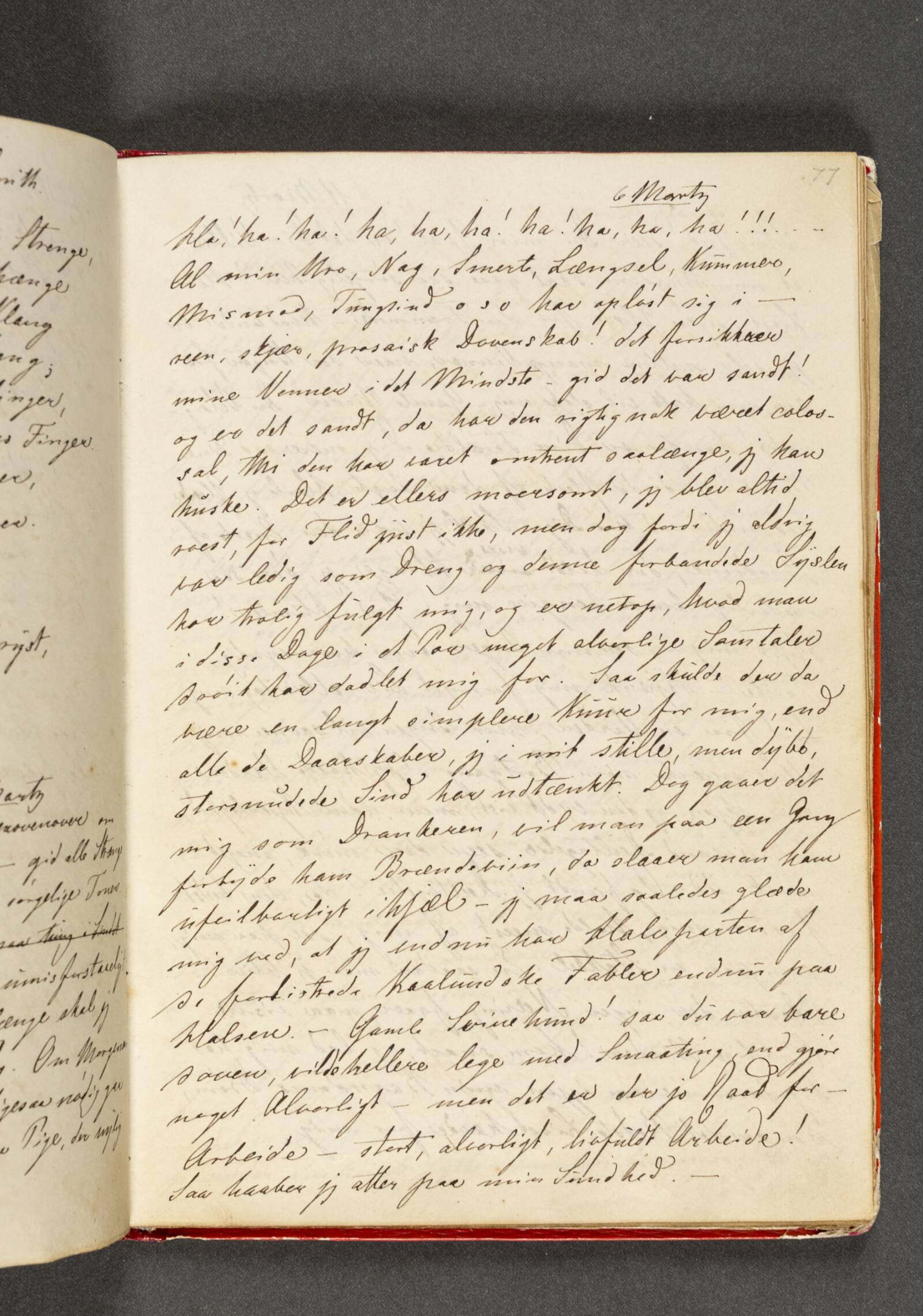 Dagbog. Side 77, Johan Thomas Lundbye, 1844