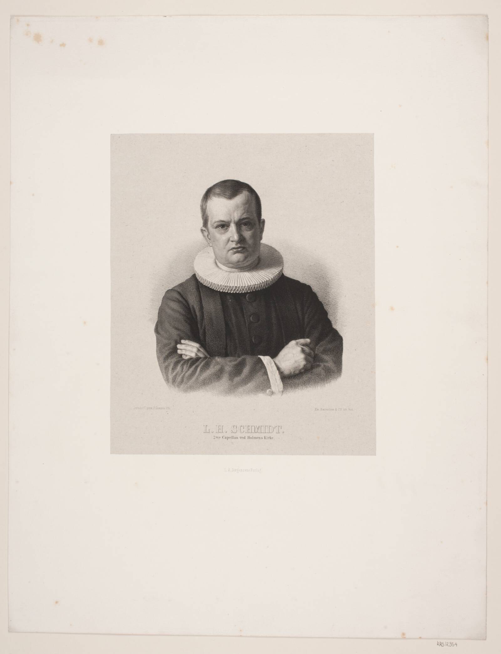 Sognepræst L.H. Schmidt, Peter Henrik Gemzøe, 1871