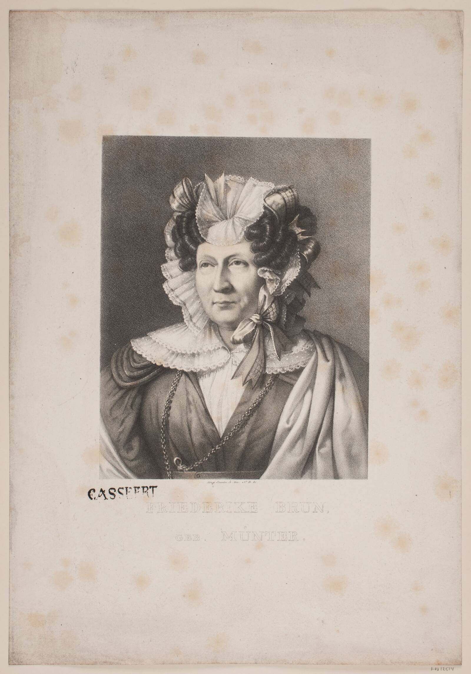Friederike Brun, Ubekendt, 1820-1843
