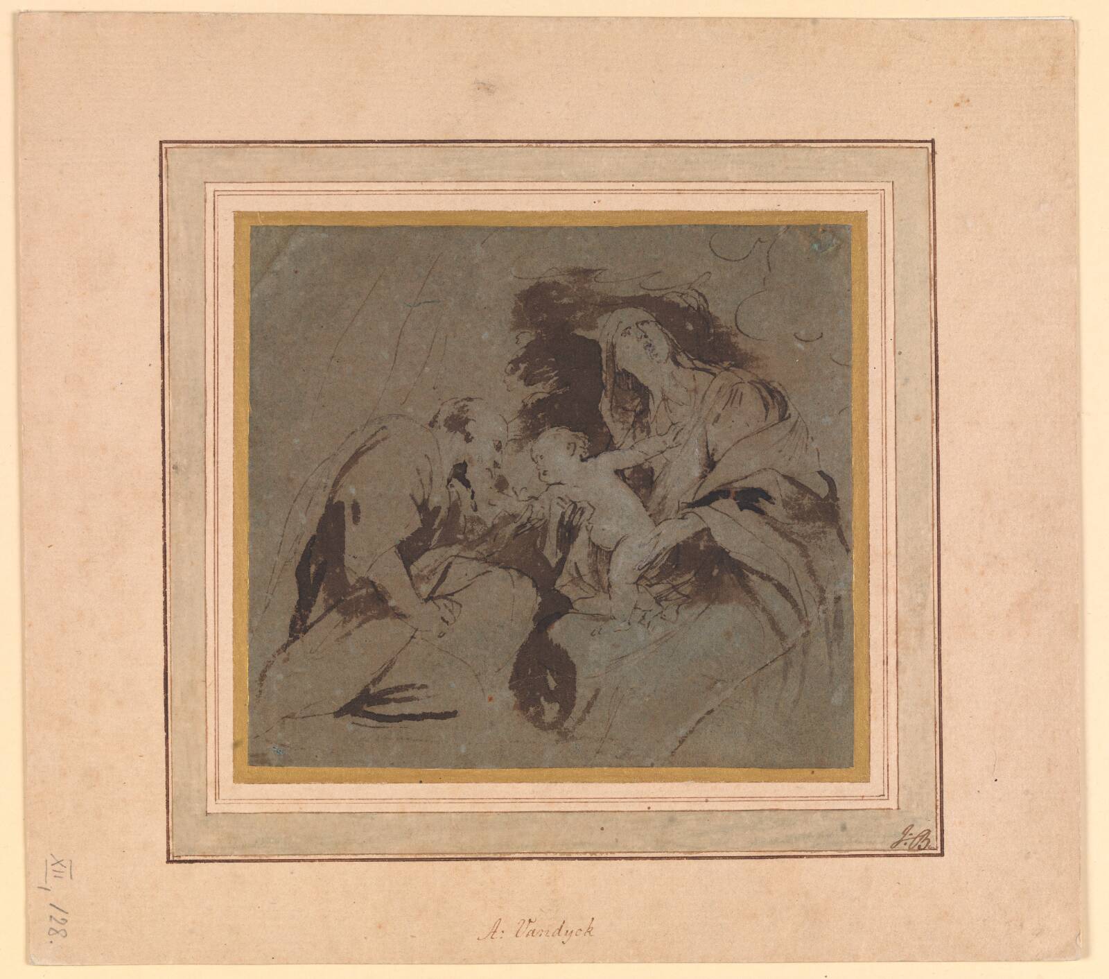 The Virgin and Child with a Saint or Donor, by Anthony van Dyck, 1620-1641