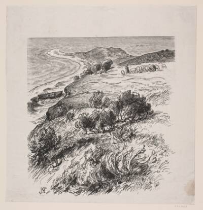 Illustration til digt af H.V. Kaalund, "Eftersommeren"
